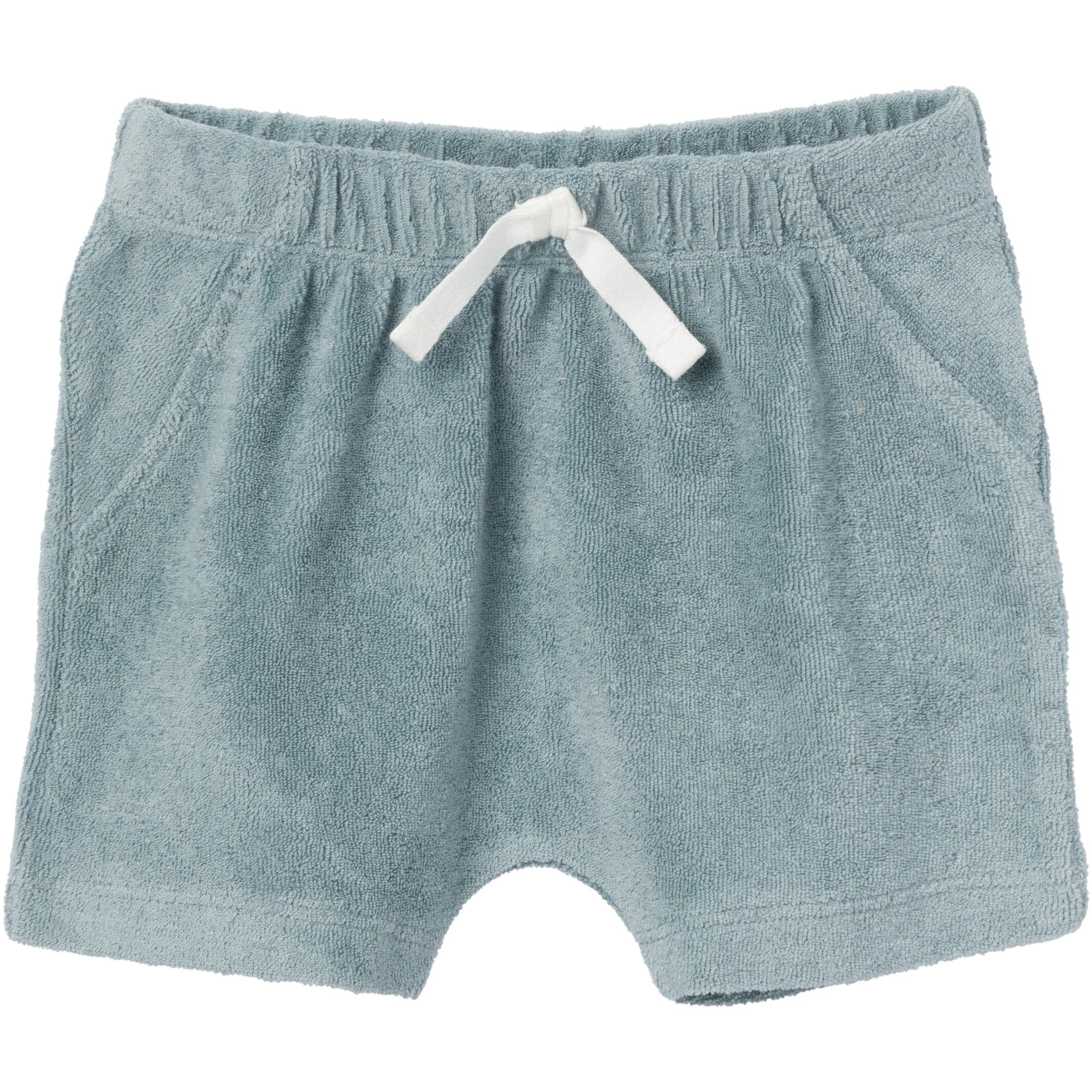 2-Piece Baby Boys Teal Shirt and Shorts Set