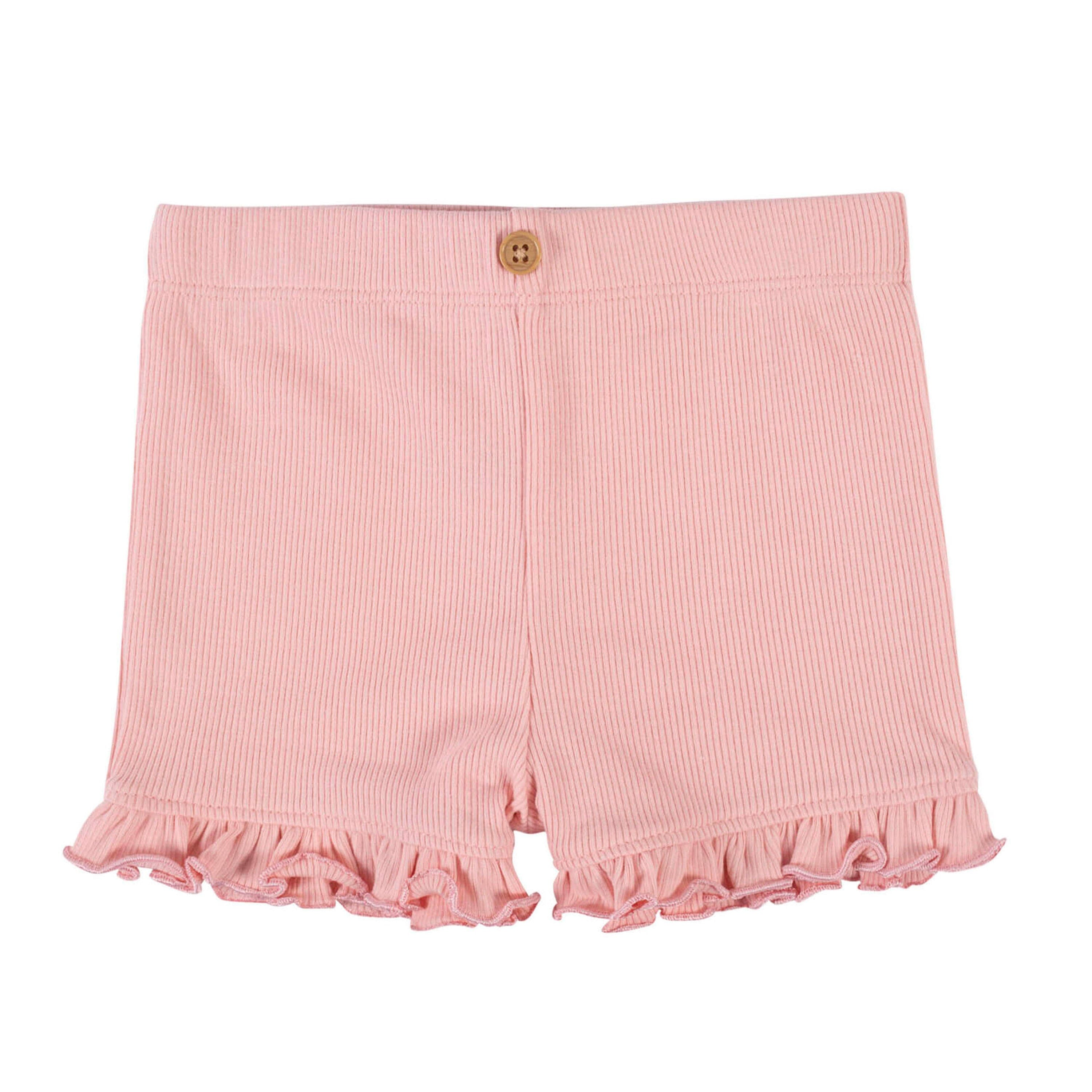 2-Pack Baby Girls Cherry & Pink Shorts