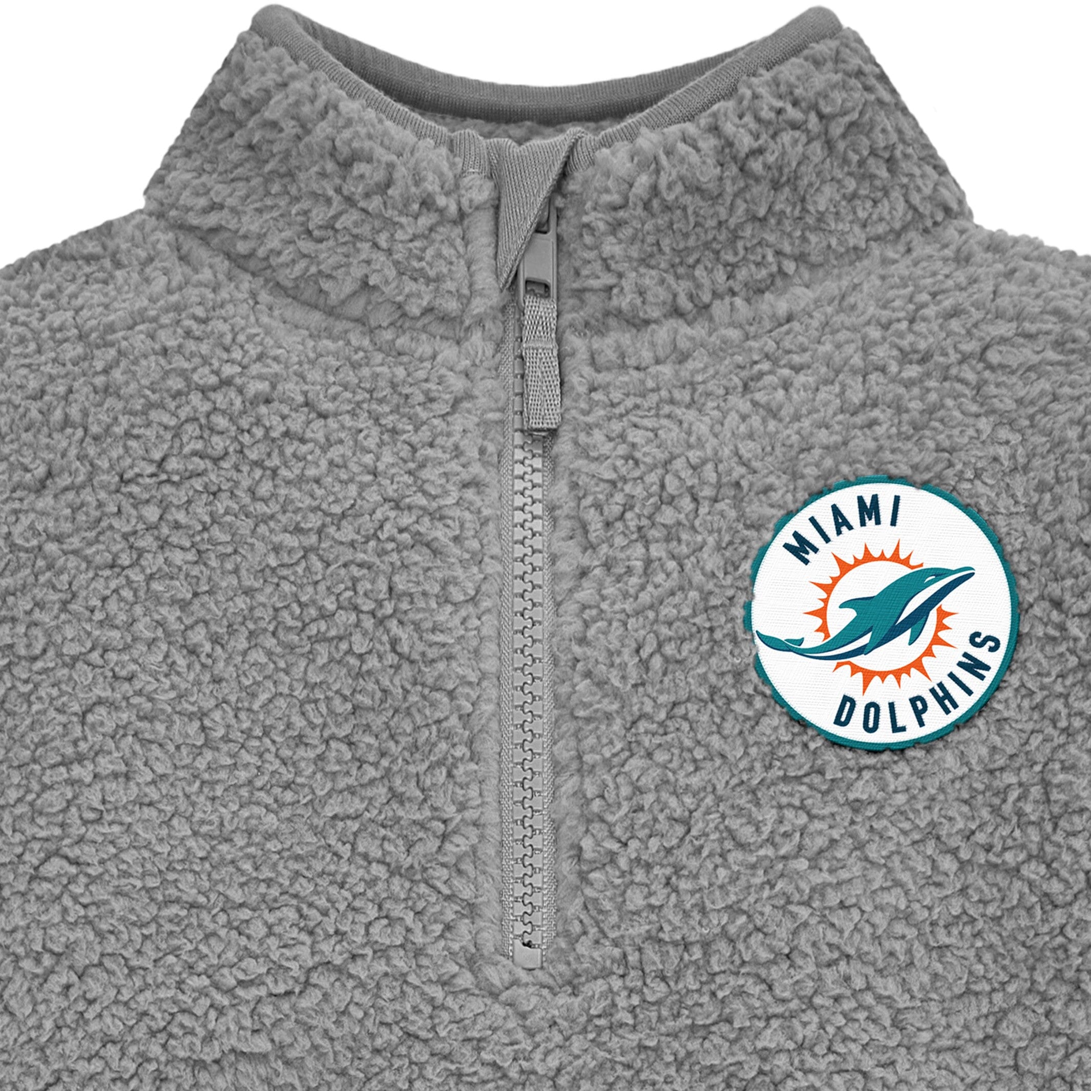 Infant & Toddler Miami Dolphins 1/4 Zip Sherpa Top