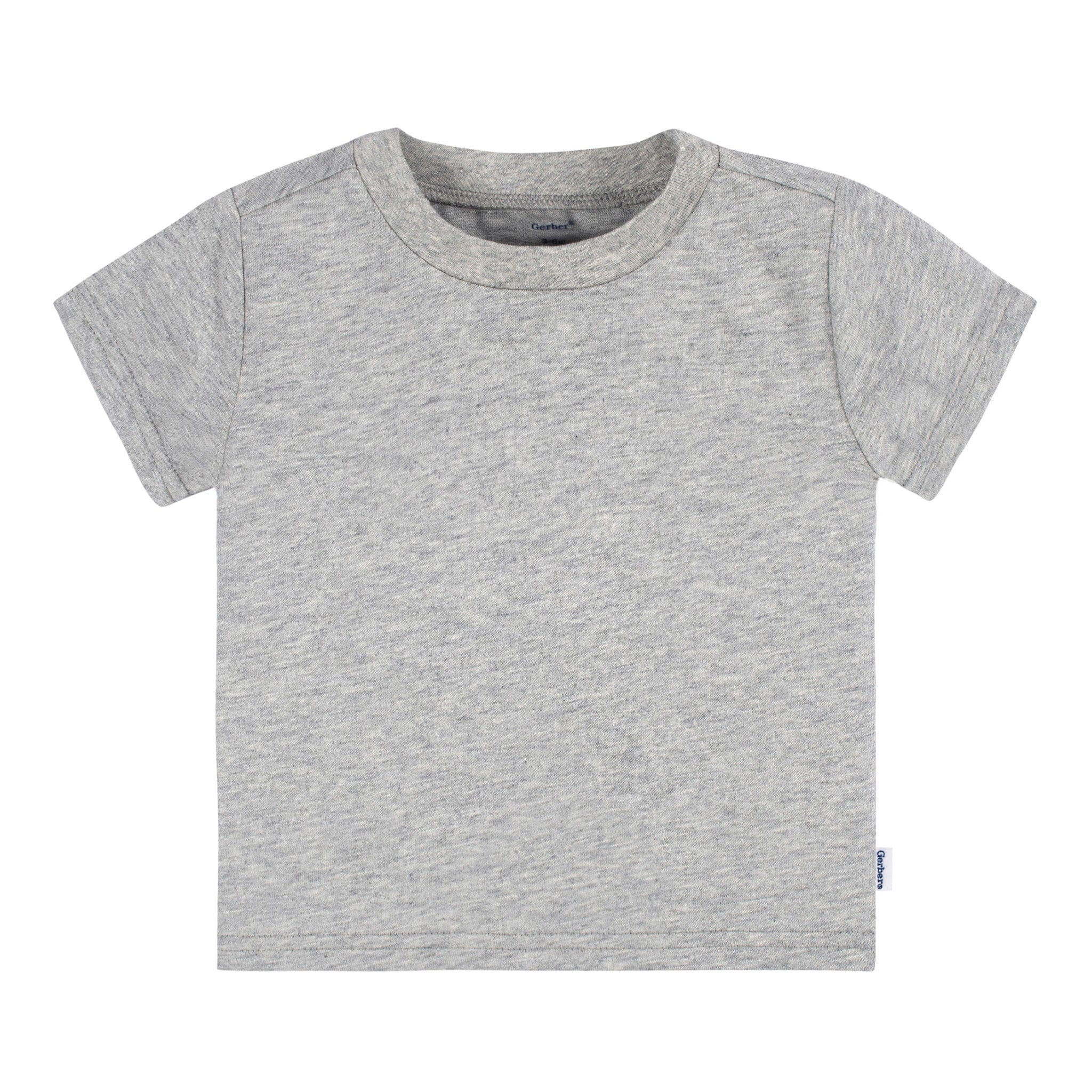 5-Pack Baby Neutral Greys Short Sleeve Tees