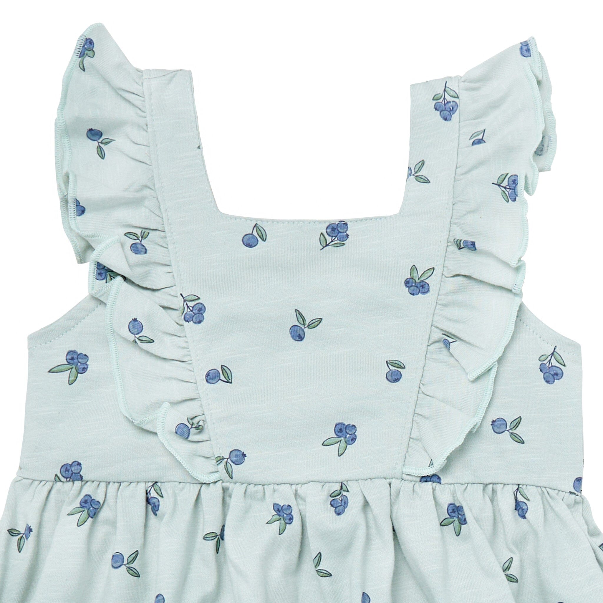 Infant & Toddler Girls Light Sky Blueberries Bow Back Dress