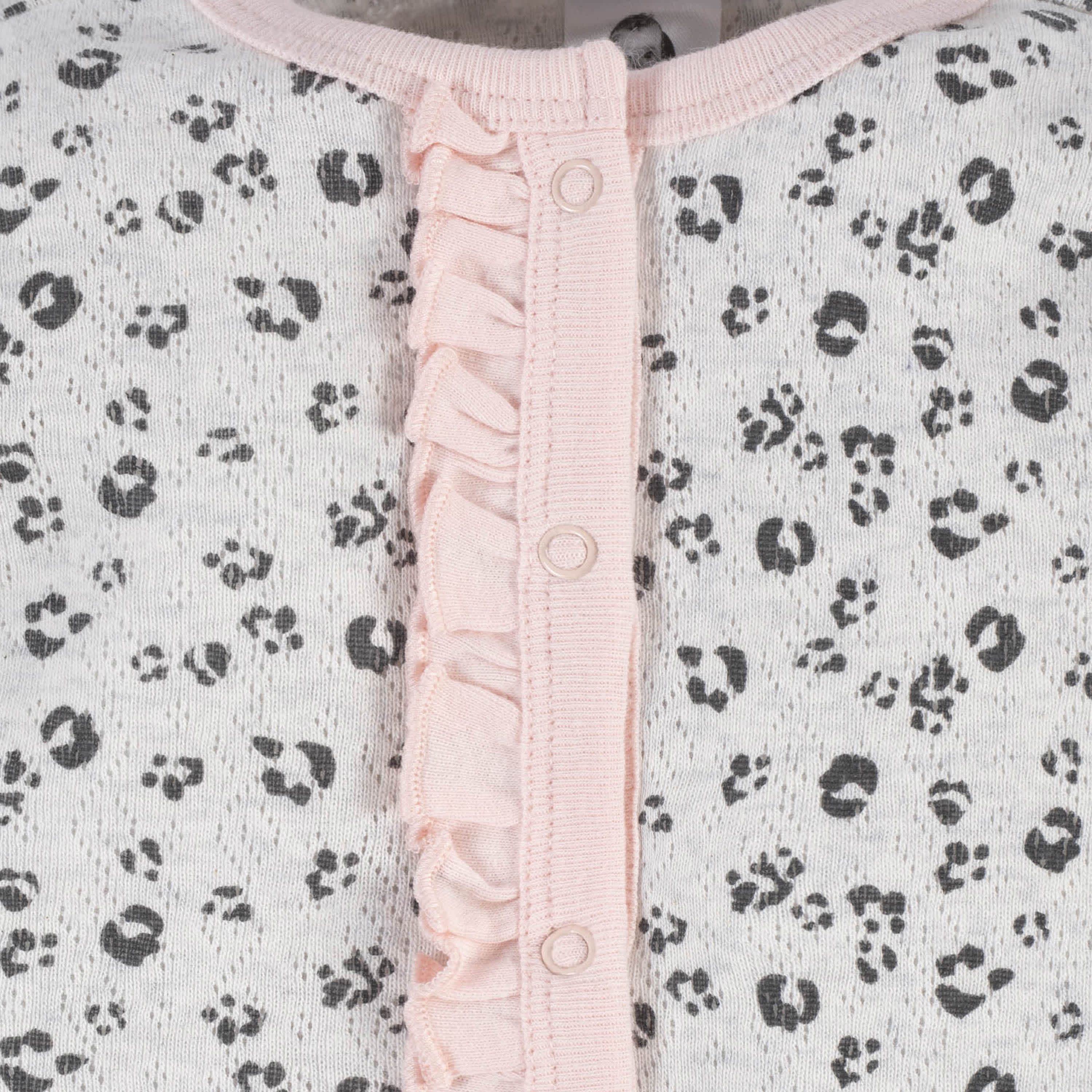 2-Piece Baby Girls Purrfectly Cute Coverall & Headband Set