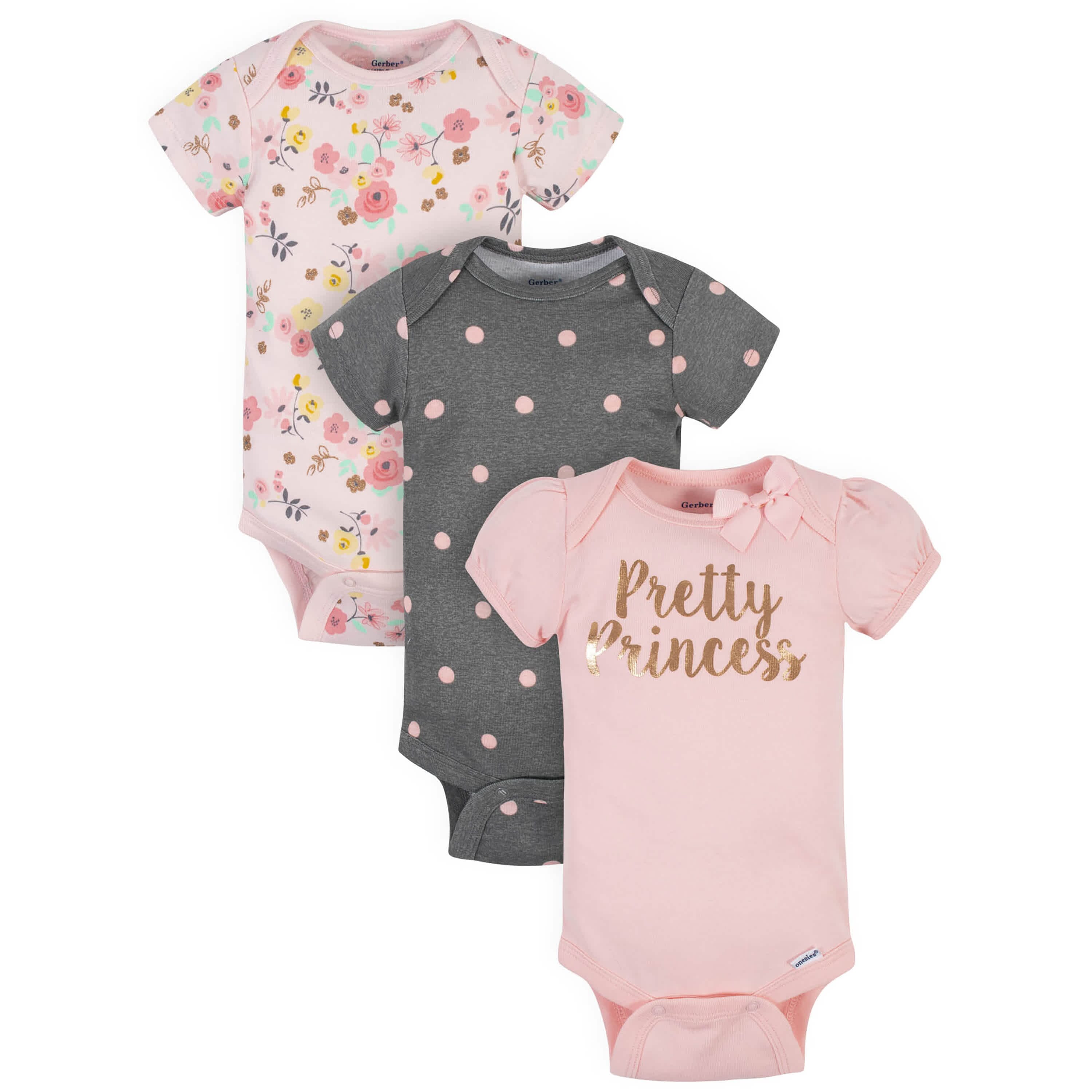 5-Piece Baby Girls Love You Onesies Bodysuits & Pants Set