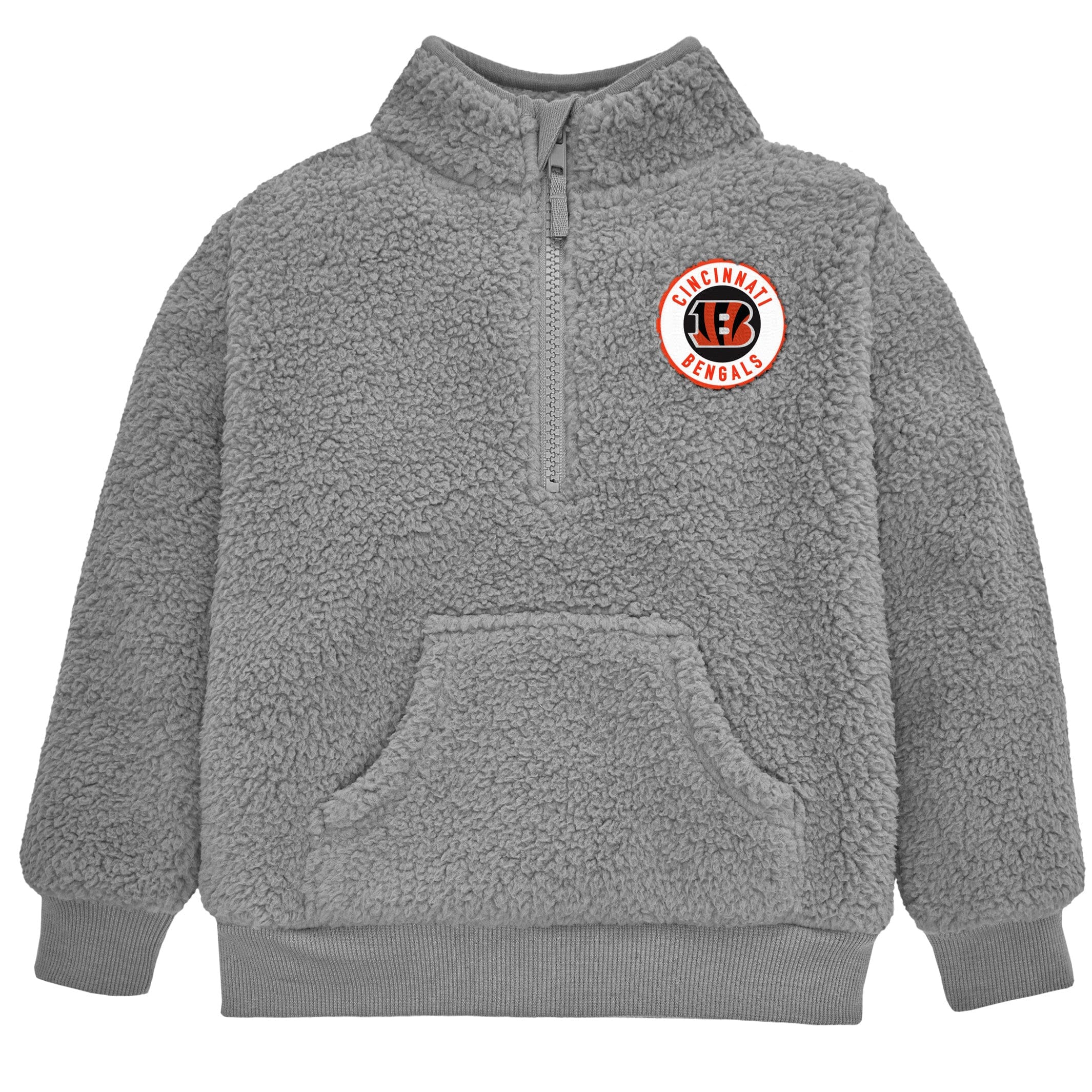 Infant & Toddler Cincinnati Bengals 1/4 Zip Sherpa Top