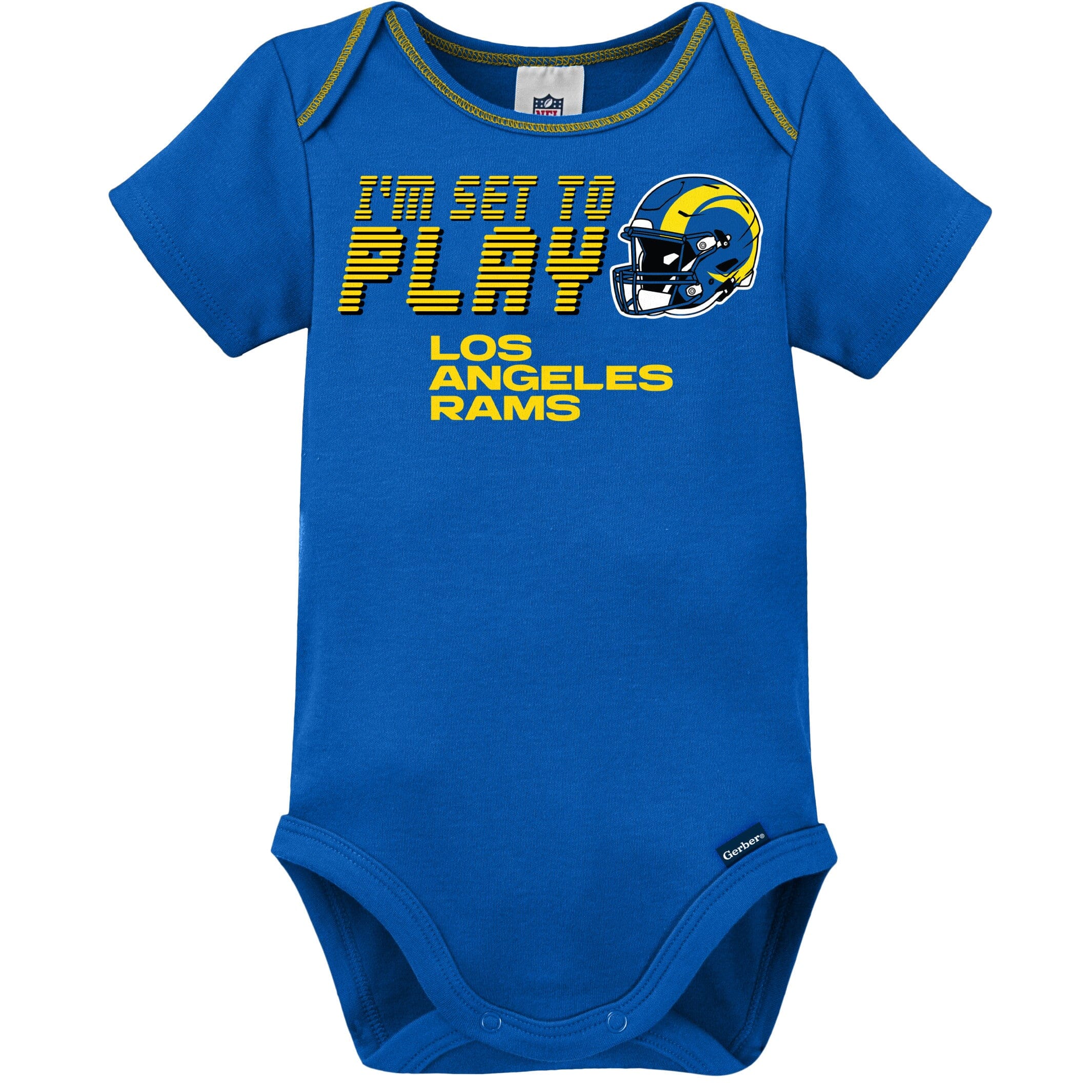 3-Piece Baby Boys Rams Bodysuit, Sleep 'N Play & Cap Set