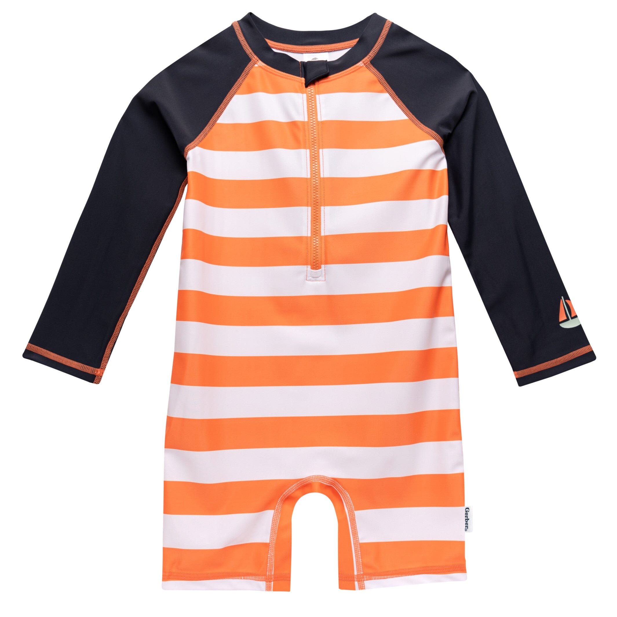 Toddler Boys UPF 50+ Stripe Rash Guard