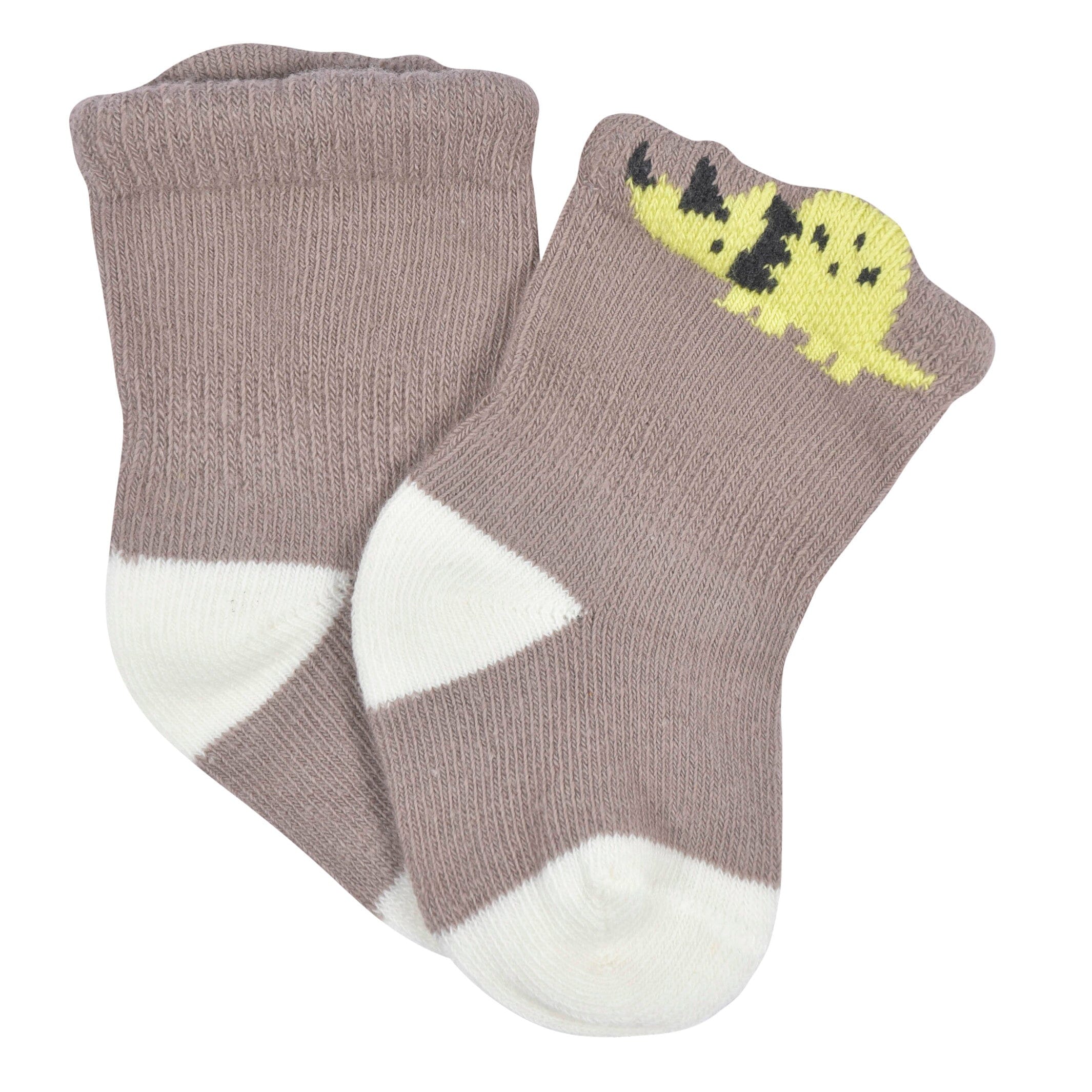 6-Pack Baby Boys Dino Wiggle Proof Socks