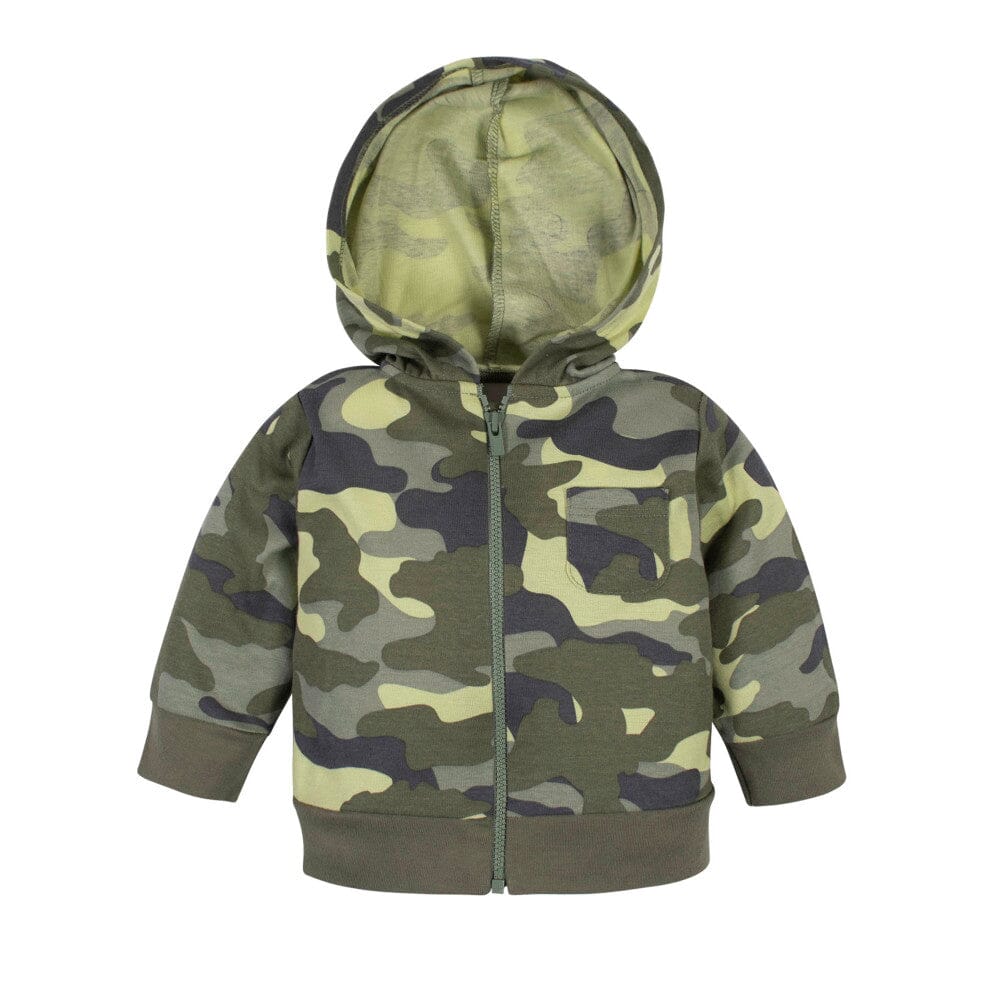 3-Piece Baby Boys Camo Onesies Bodysuit, Jacket & Pant Set