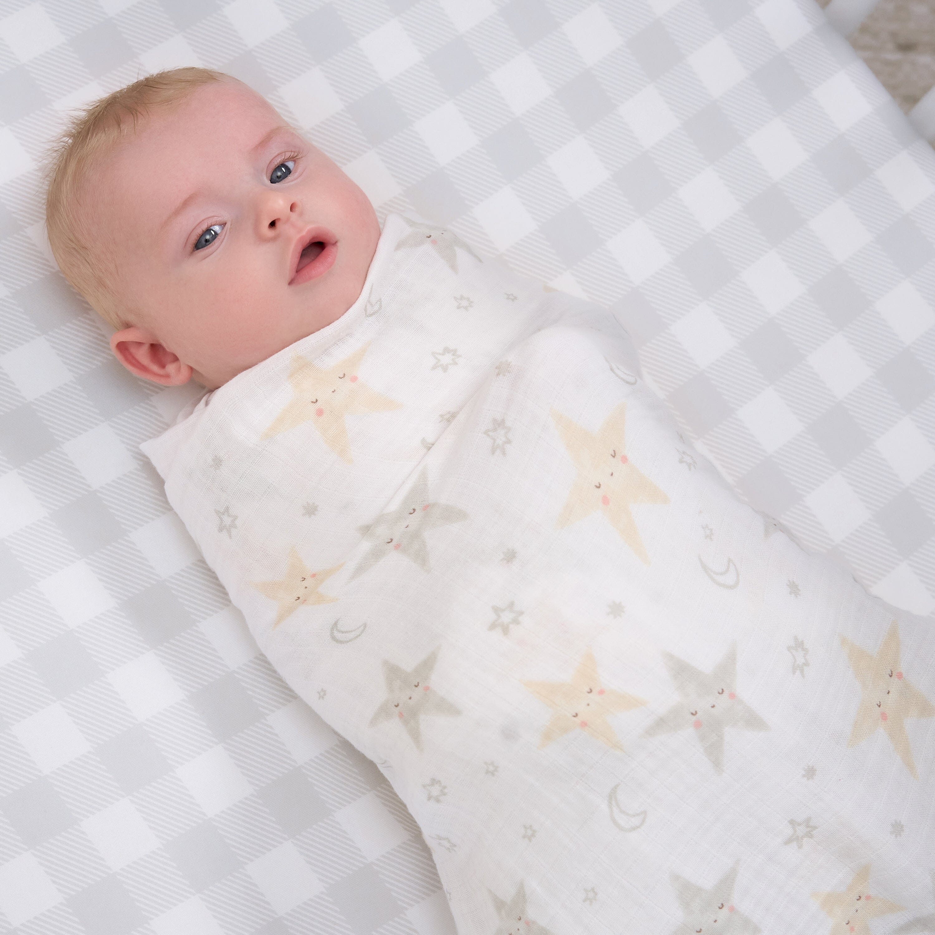 2-Pack Baby Neutral Celestial Muslin Blankets