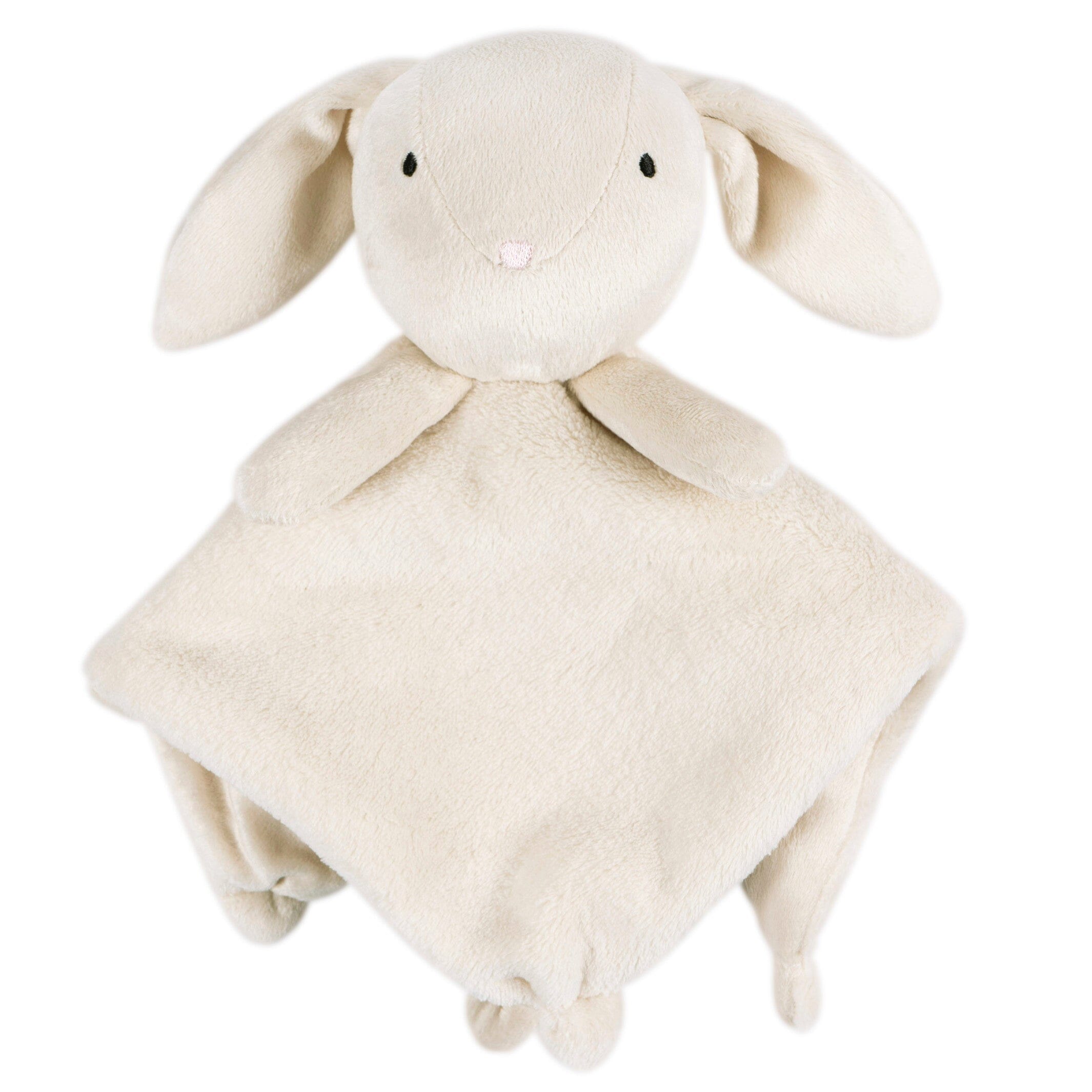 Embroidered 2-Piece Bunny Hooded Wearable Blanket & Security Blanket Set