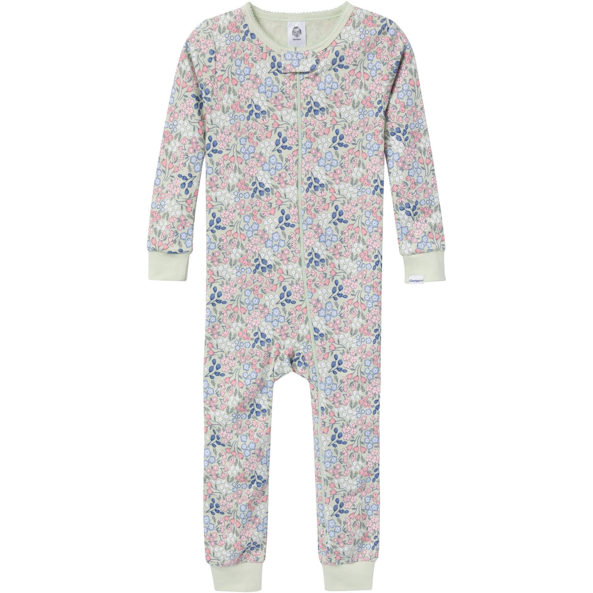 3-Pack Baby & Toddler Girls Ditsy Floral Snug Fit Footless Pajamas