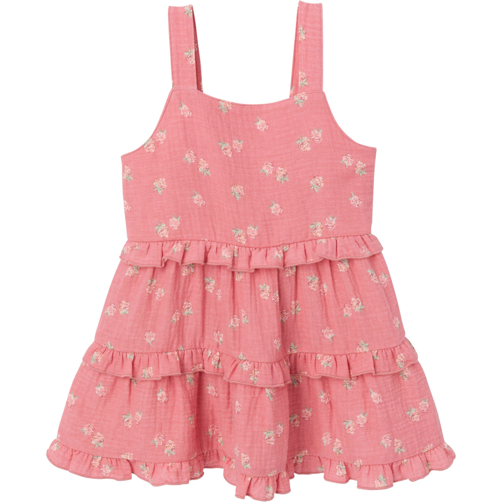 Infant & Toddler Girls Pink Raspberries Gauze Dress