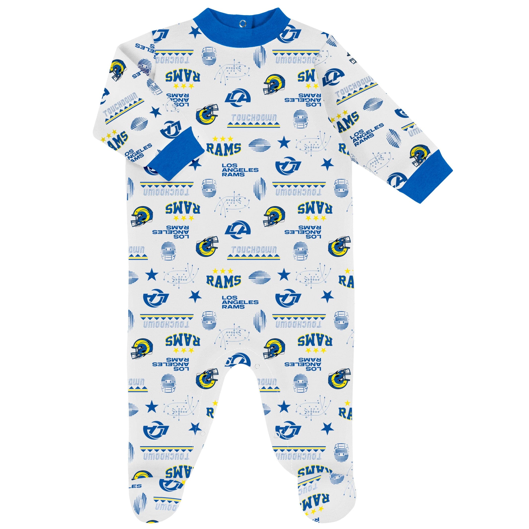 3-Piece Baby Boys Rams Bodysuit, Sleep 'N Play & Cap Set