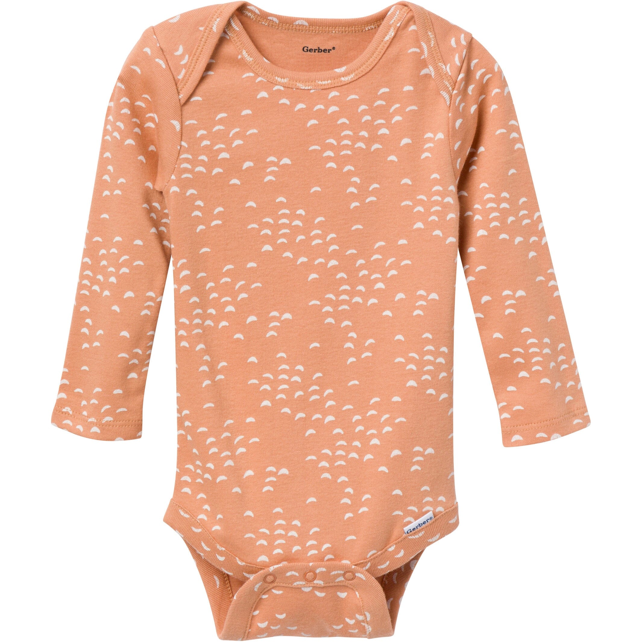 6-Pack Baby Neutral Tan Little Apples Onesies Bodysuits