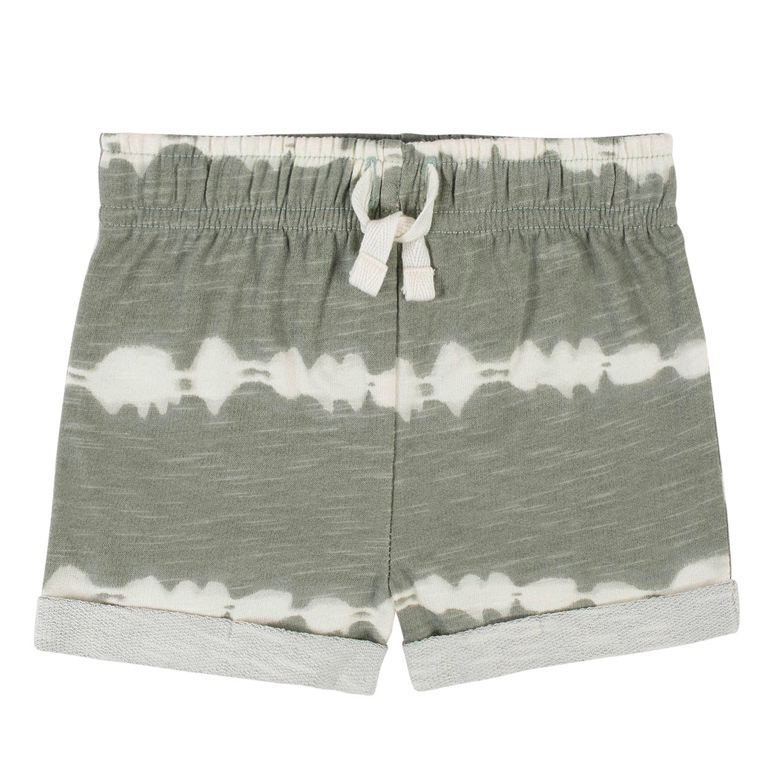 2-Pack Baby Boys Green Charcoal Shorts