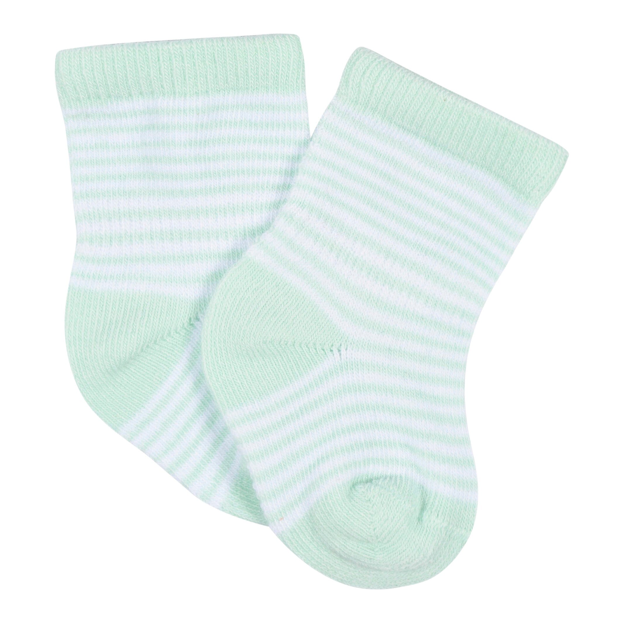 6-Pack Baby Neutral Vegetables Wiggle Proof Socks