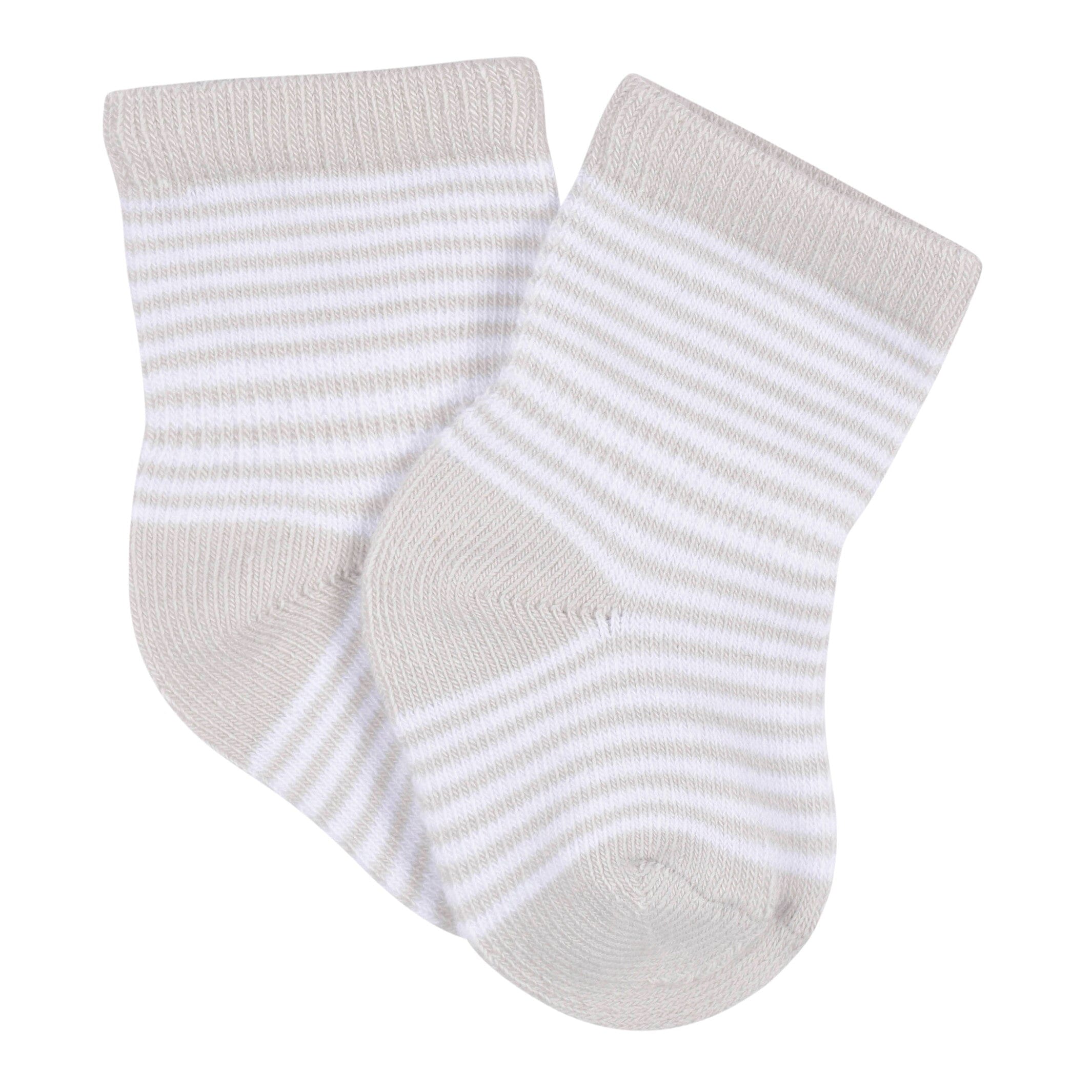 6-Pack Baby Neutral Vegetables Wiggle Proof Socks