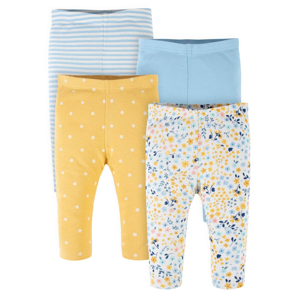 4-Pack Baby Girls Daisy Pants