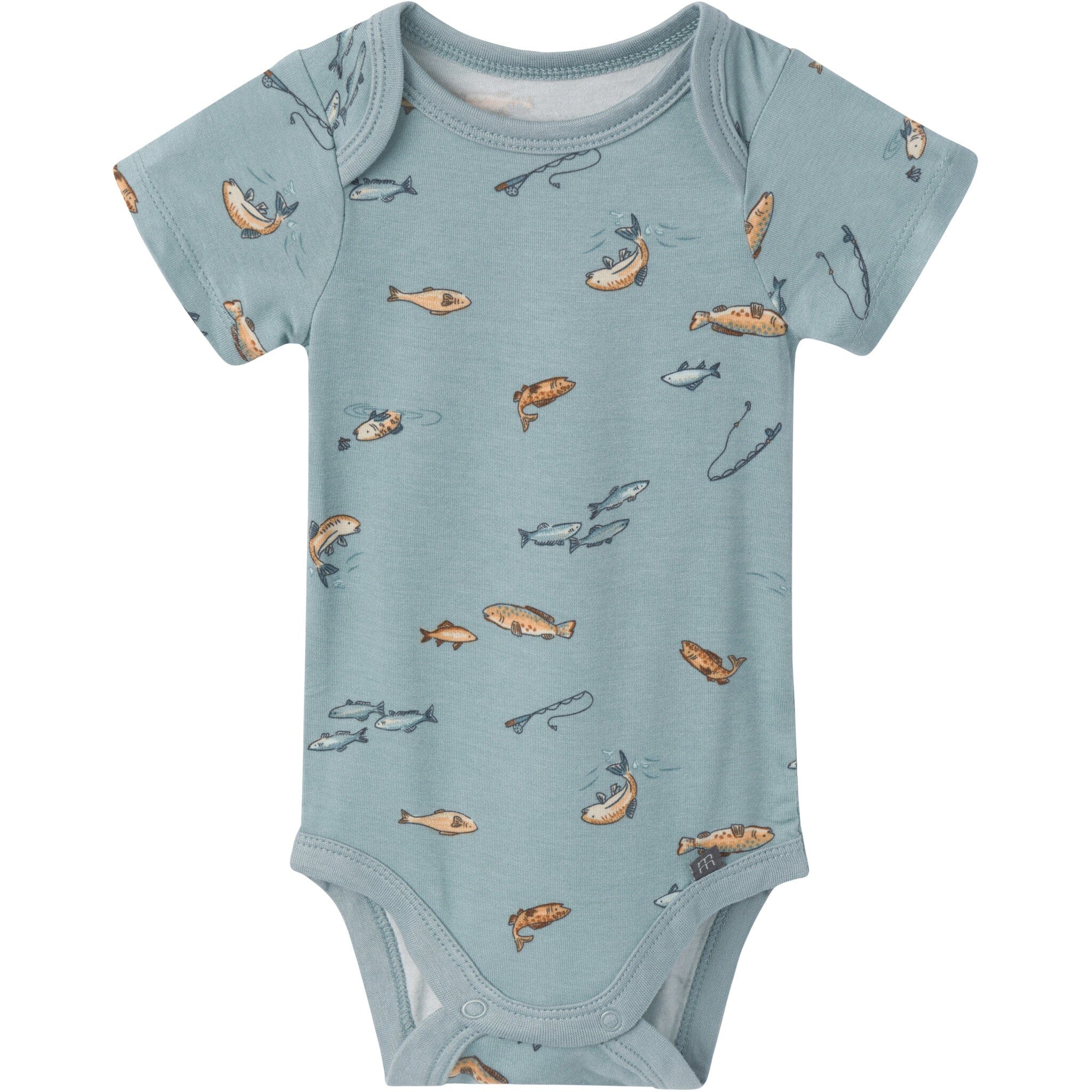 4-Pack Baby Boys Medium Teal Fishing Bodysuit and Pant Set