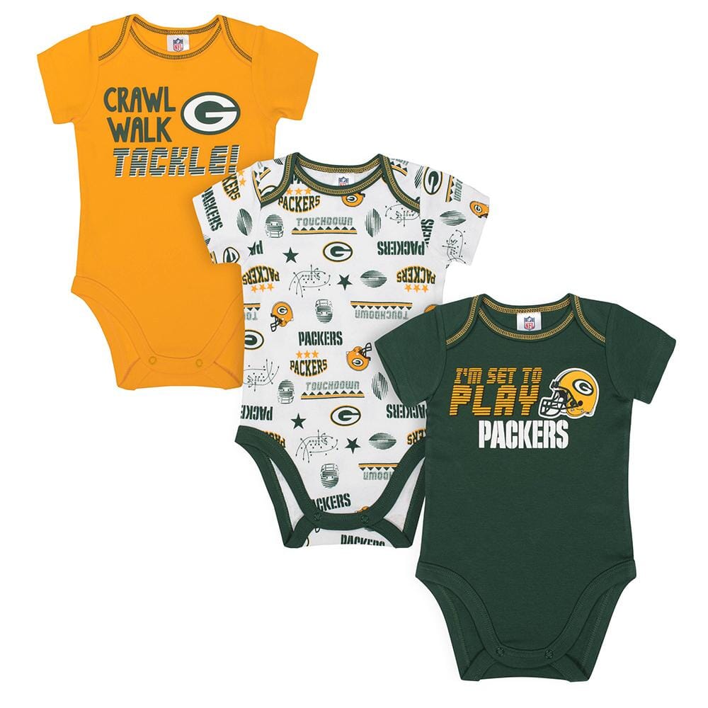 3-Pack NFL Short Sleeve Bodysuits