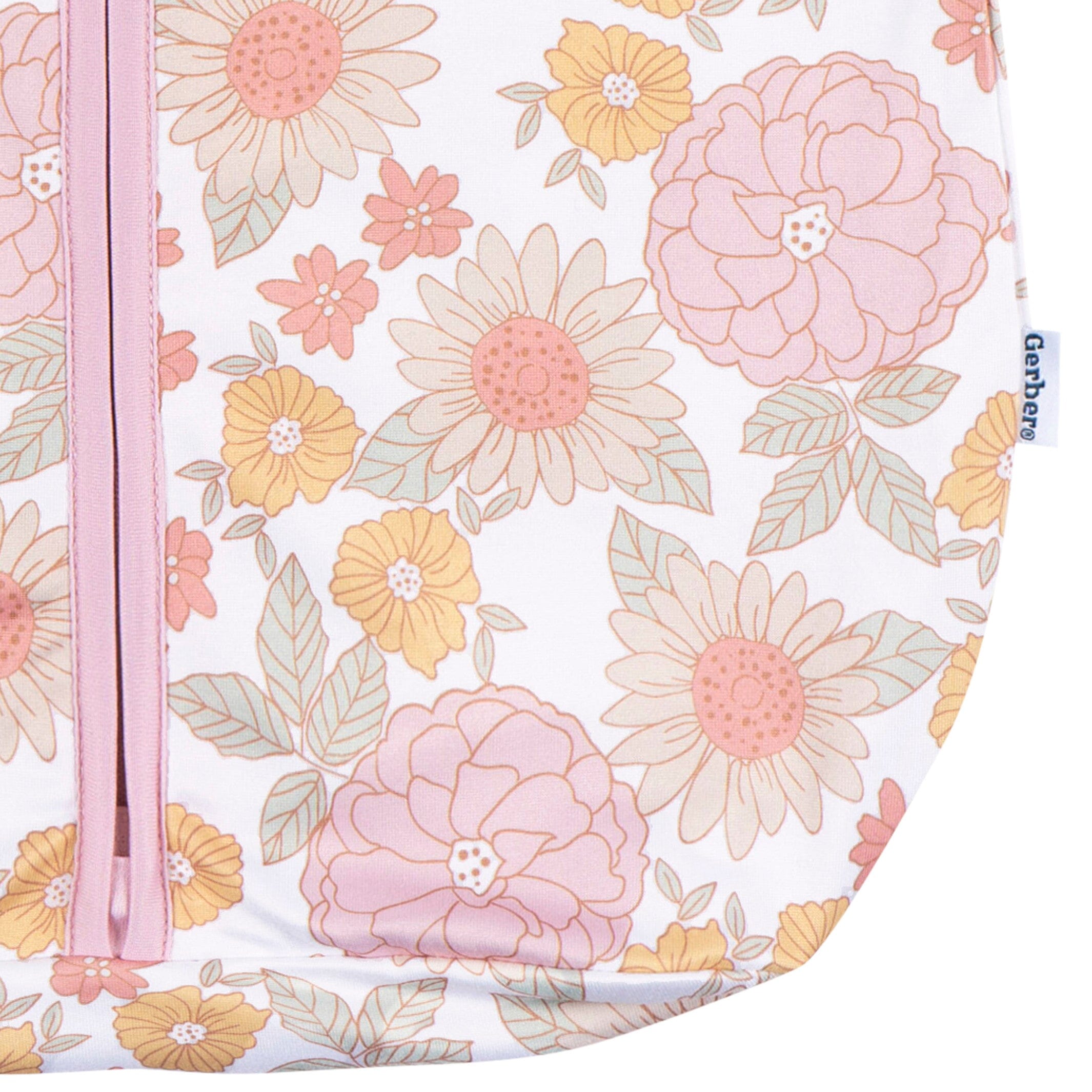 Baby Girls Retro Floral Sleepbag Wearable Blanket