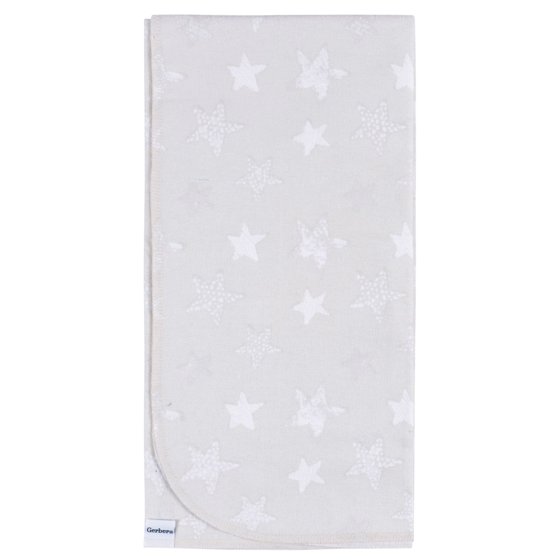 4-Pack Baby Neutral Celestial Flannel Blankets