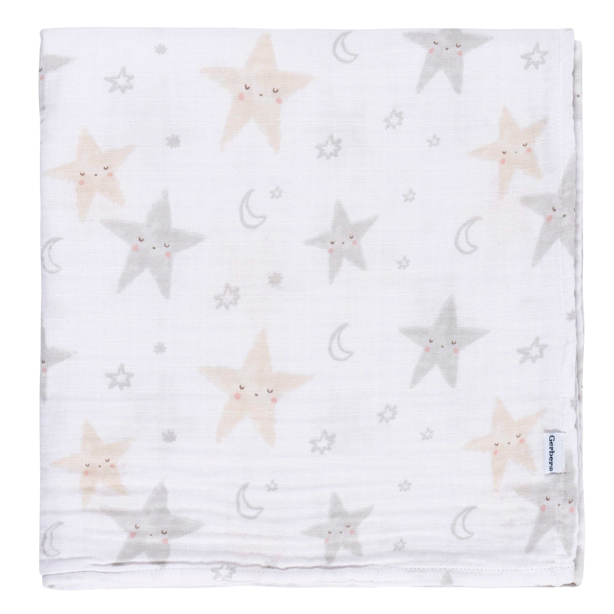 2-Pack Baby Neutral Celestial Muslin Blankets