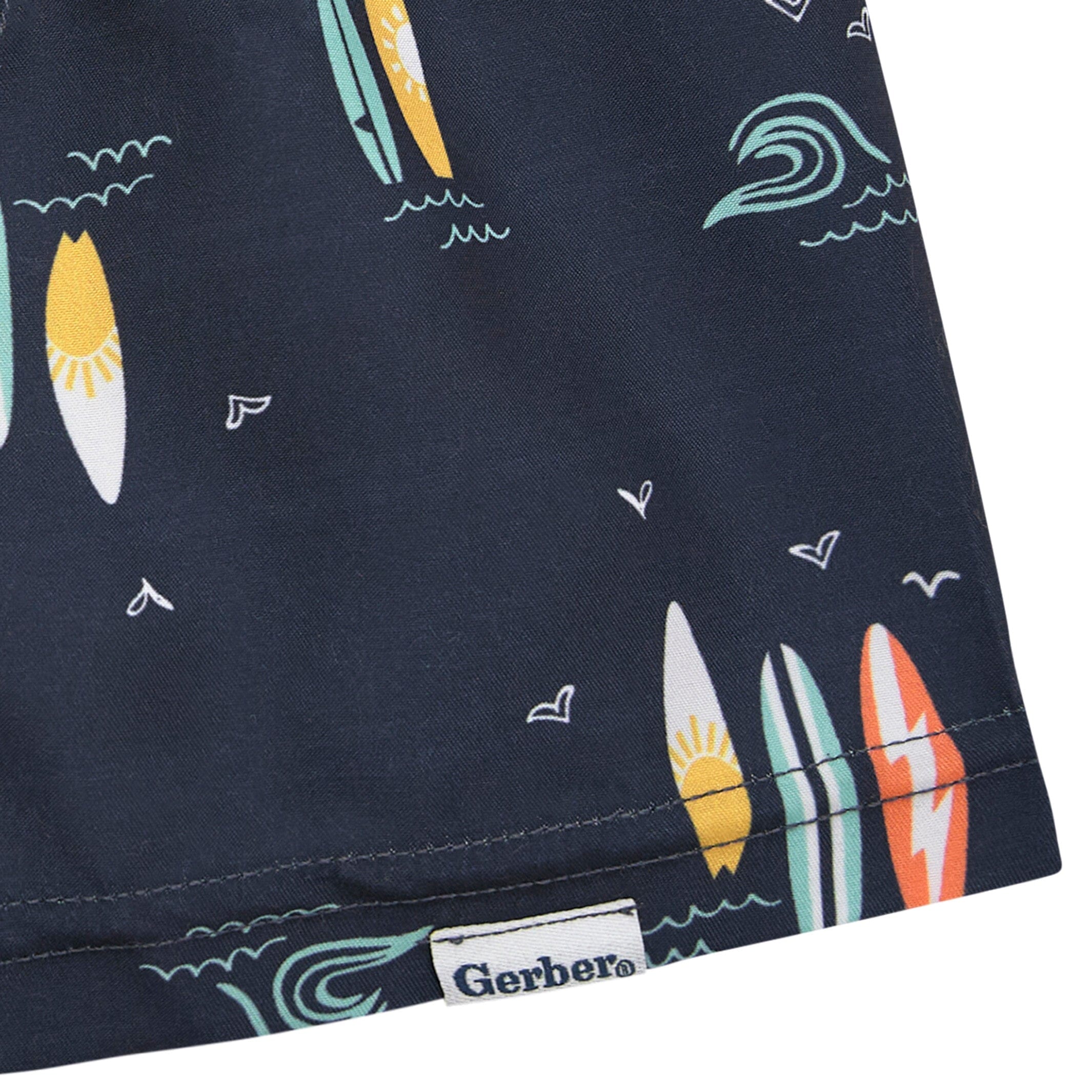 2-Pack Baby & Toddler Boys UPF 50+ Surfboard Swim Trunks