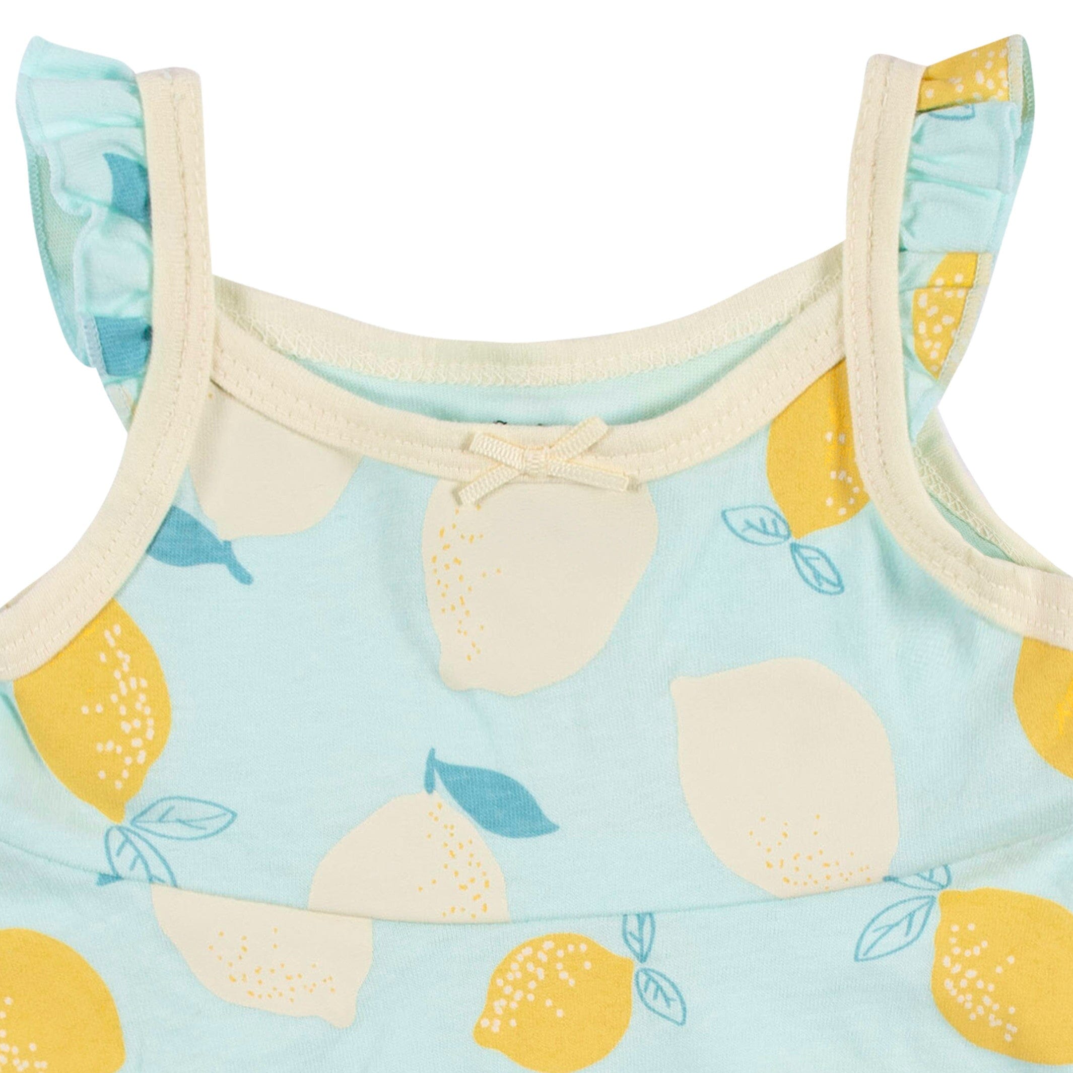 3-Piece Baby & Toddler Girls Little Lemon Dress, Diaper Cover & Reversible Sun Hat Set