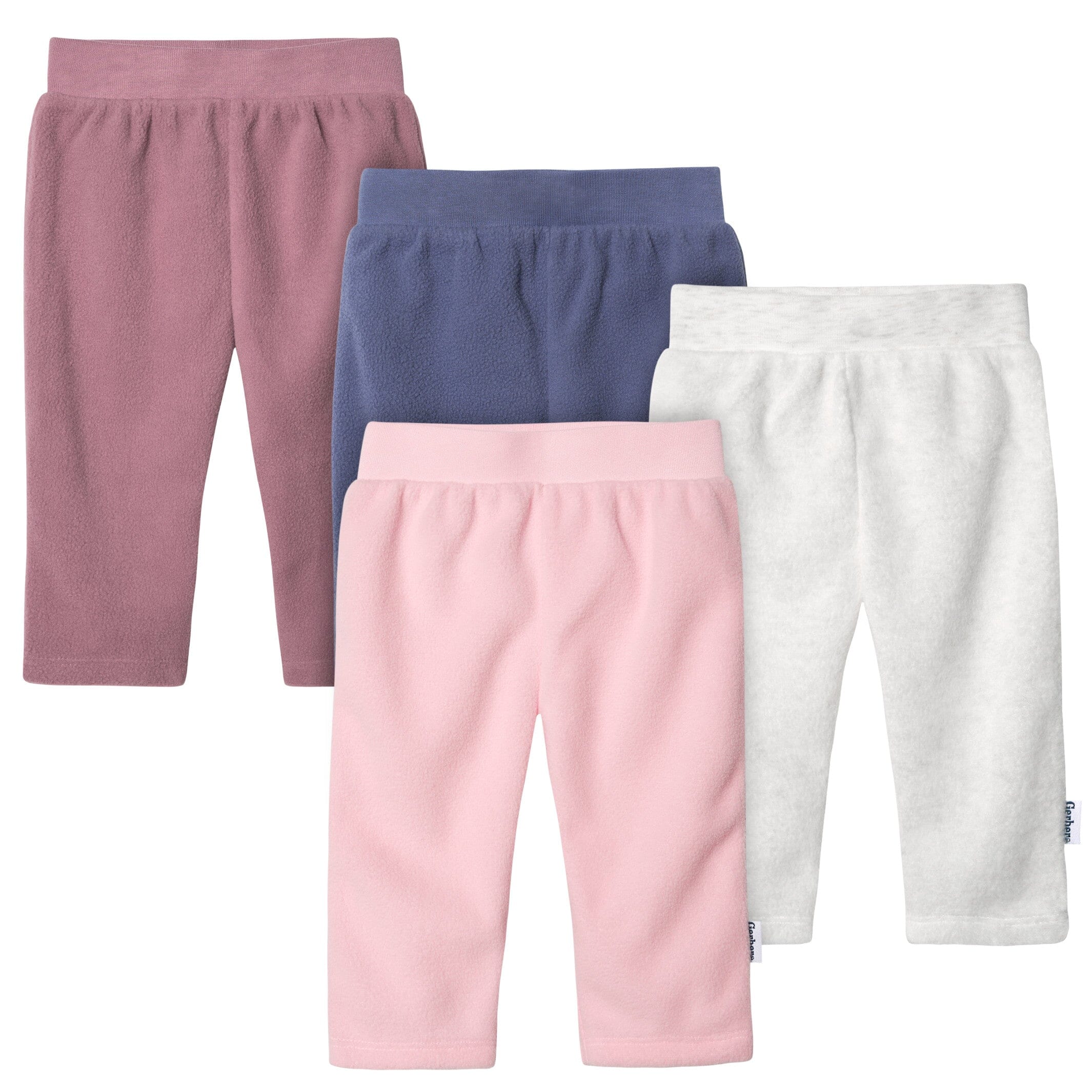 4-Pack Baby Girls Pink Fleece Pants