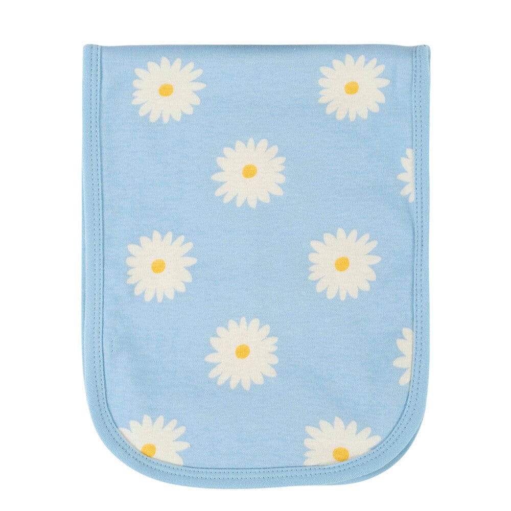 6-Piece Baby Girls Daisies Bibs & Burp Cloths