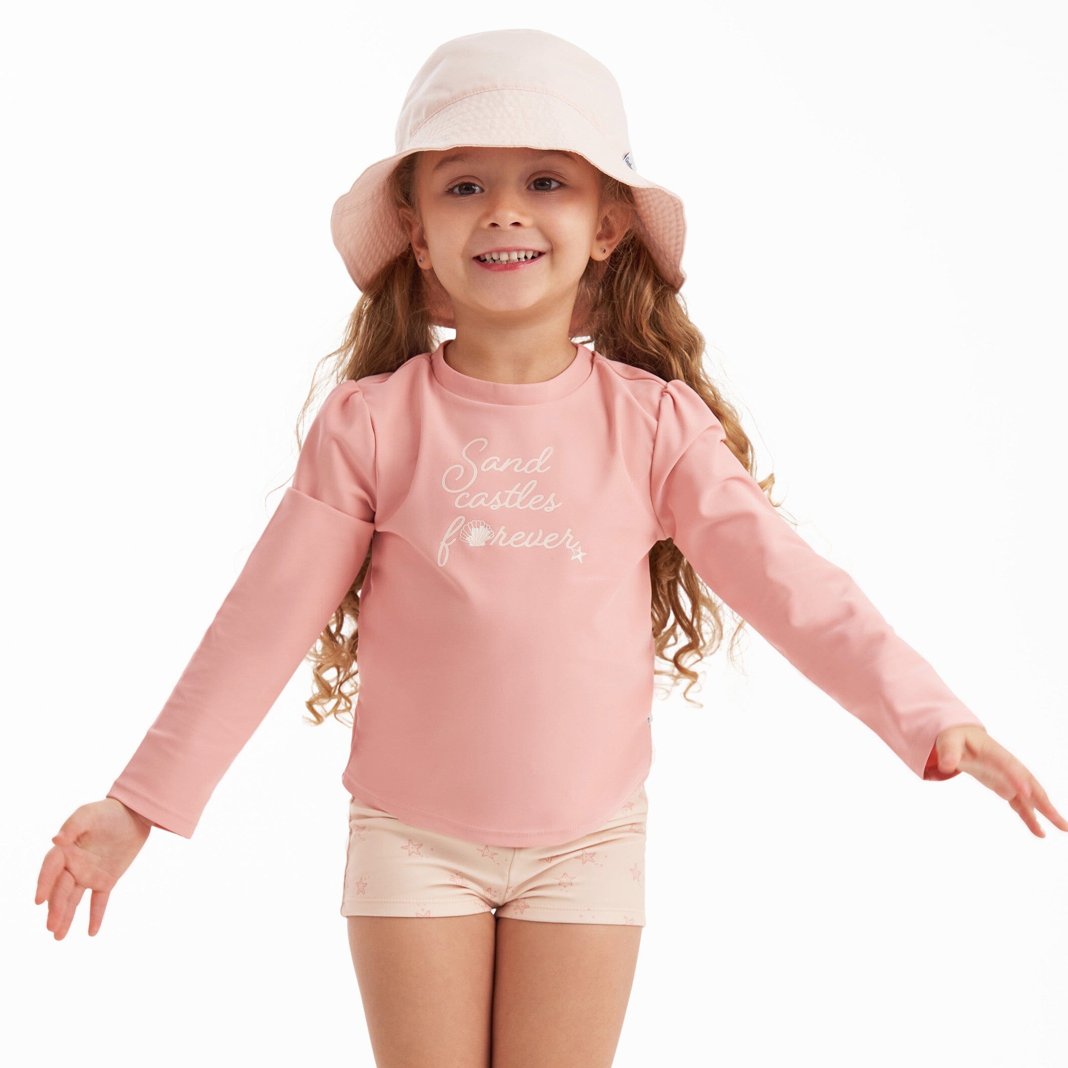 Toddler Neutral UPF 50+ Blush Sun Hat