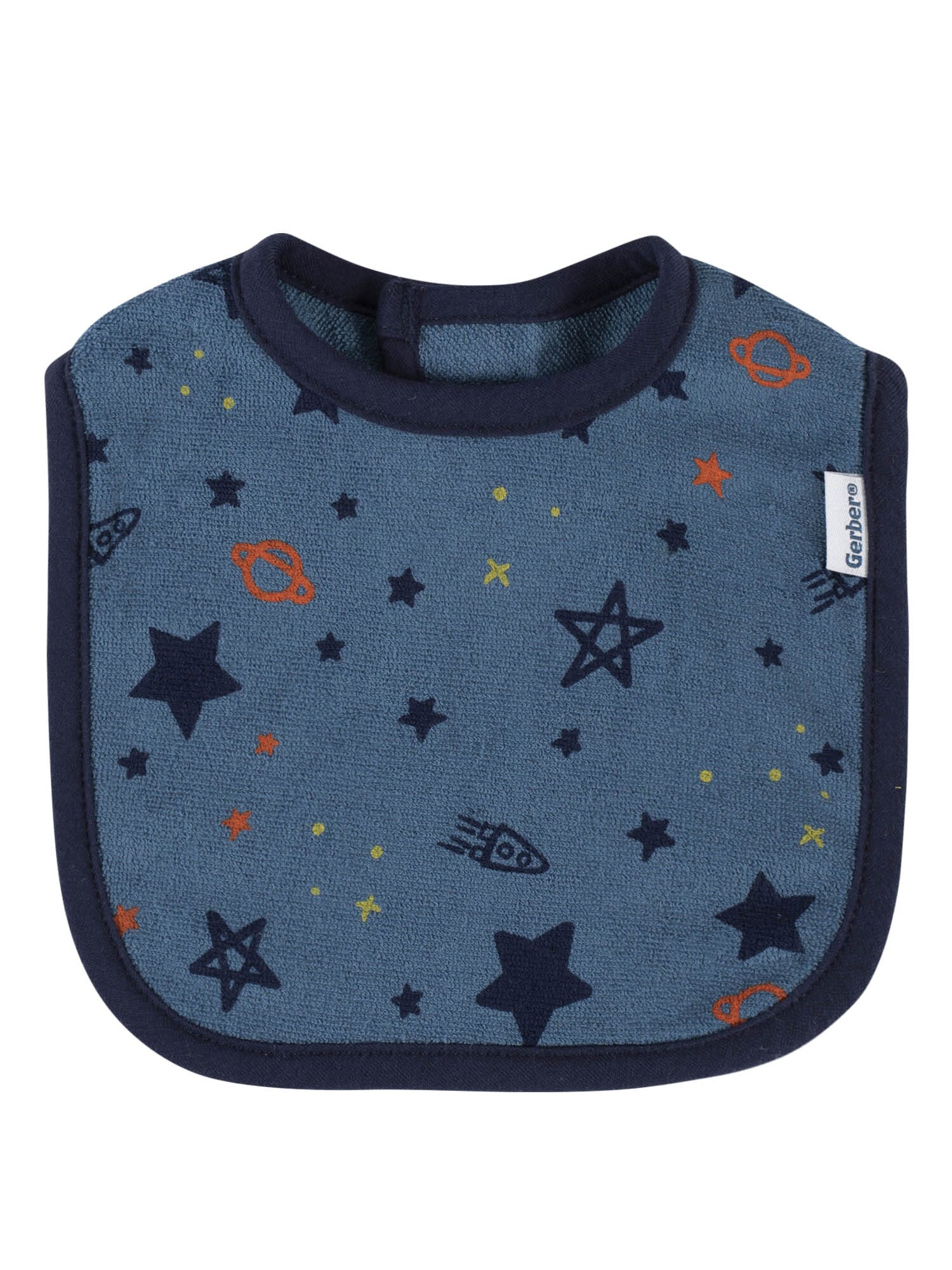 3-Pack Baby Boys Space Terry Bibs