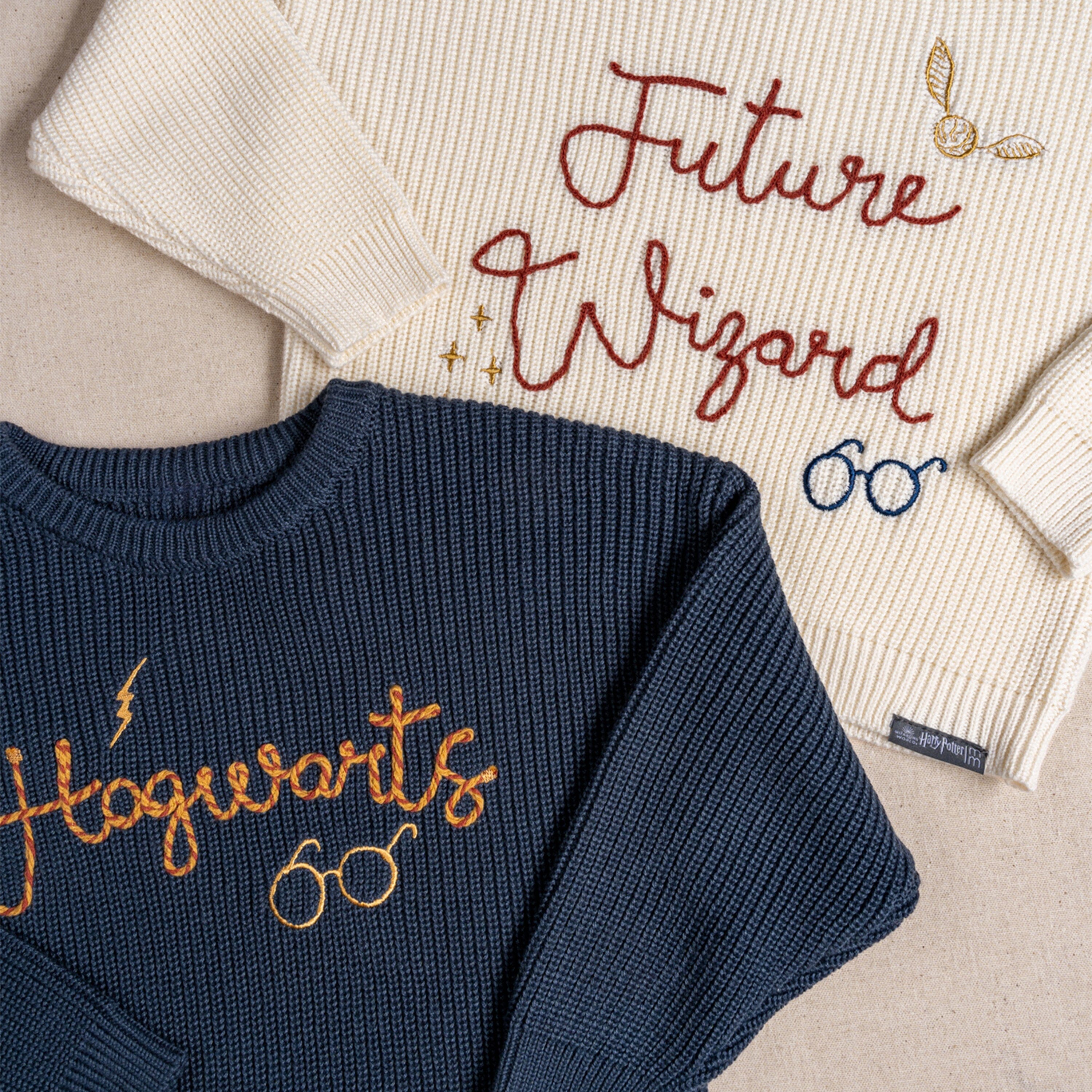 Infant and Toddler Neutral Hogwarts Sweater