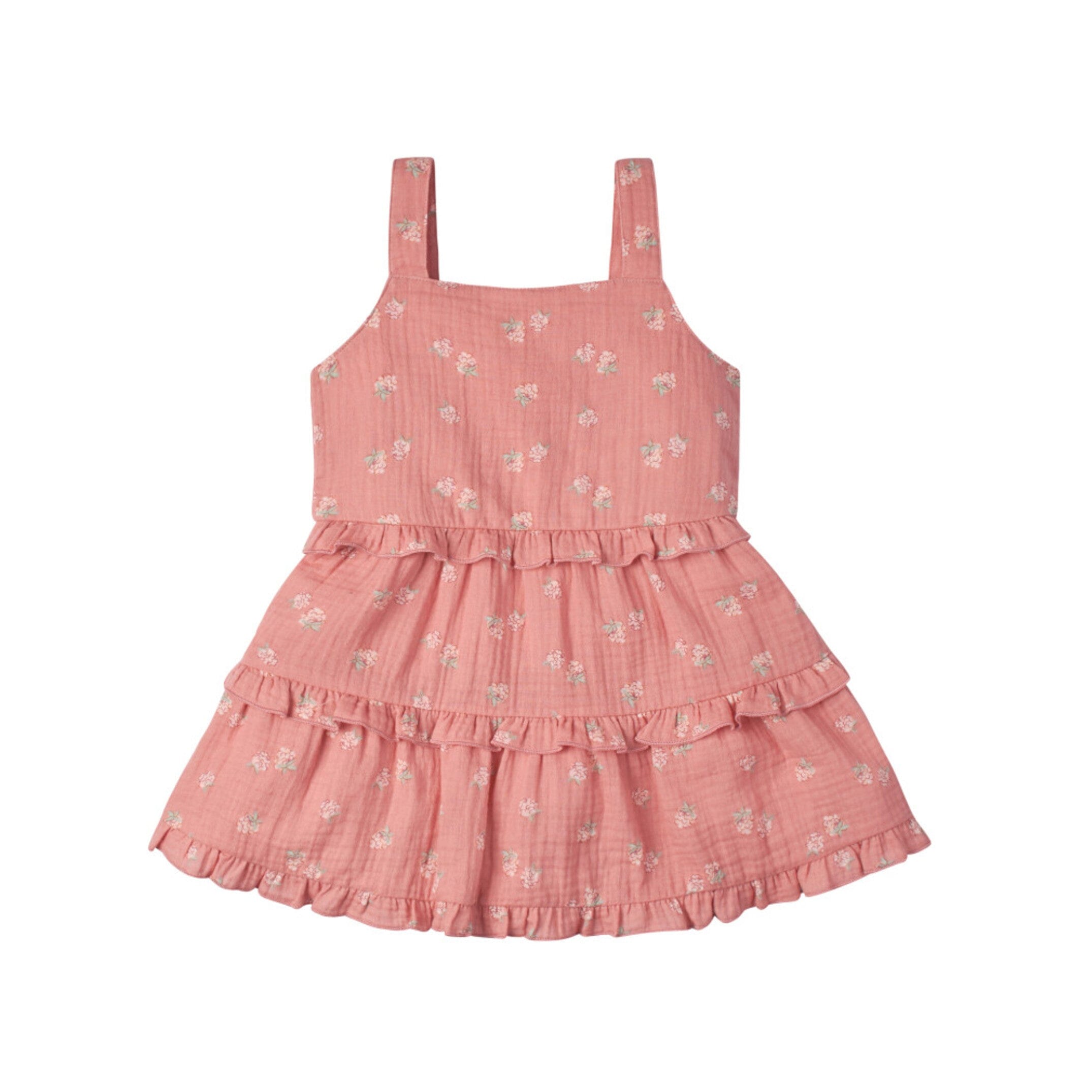 Infant & Toddler Girls Pink Raspberries Tiered Dress