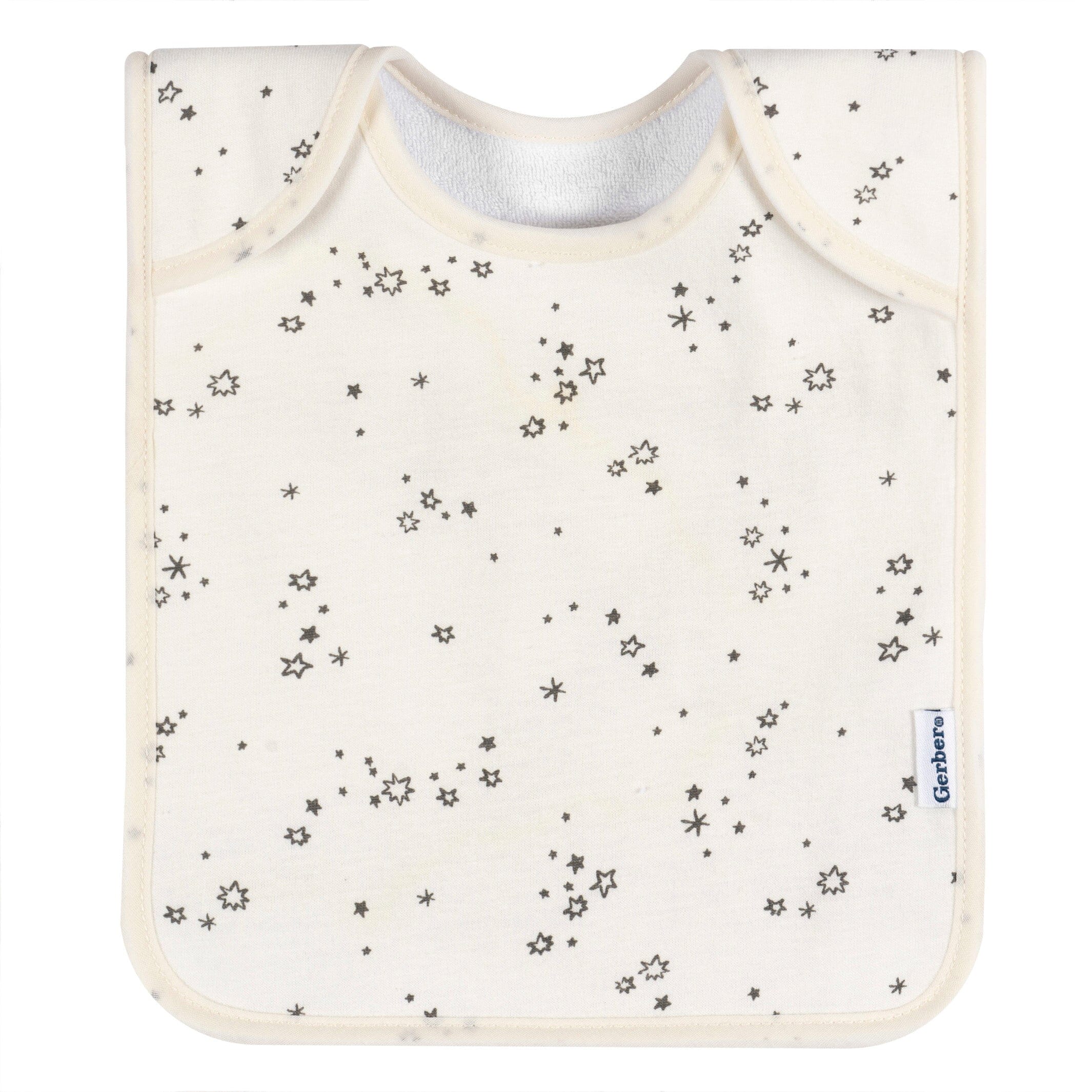 8-Pack Baby Boys Space Jersey Lap Shoulder Bibs