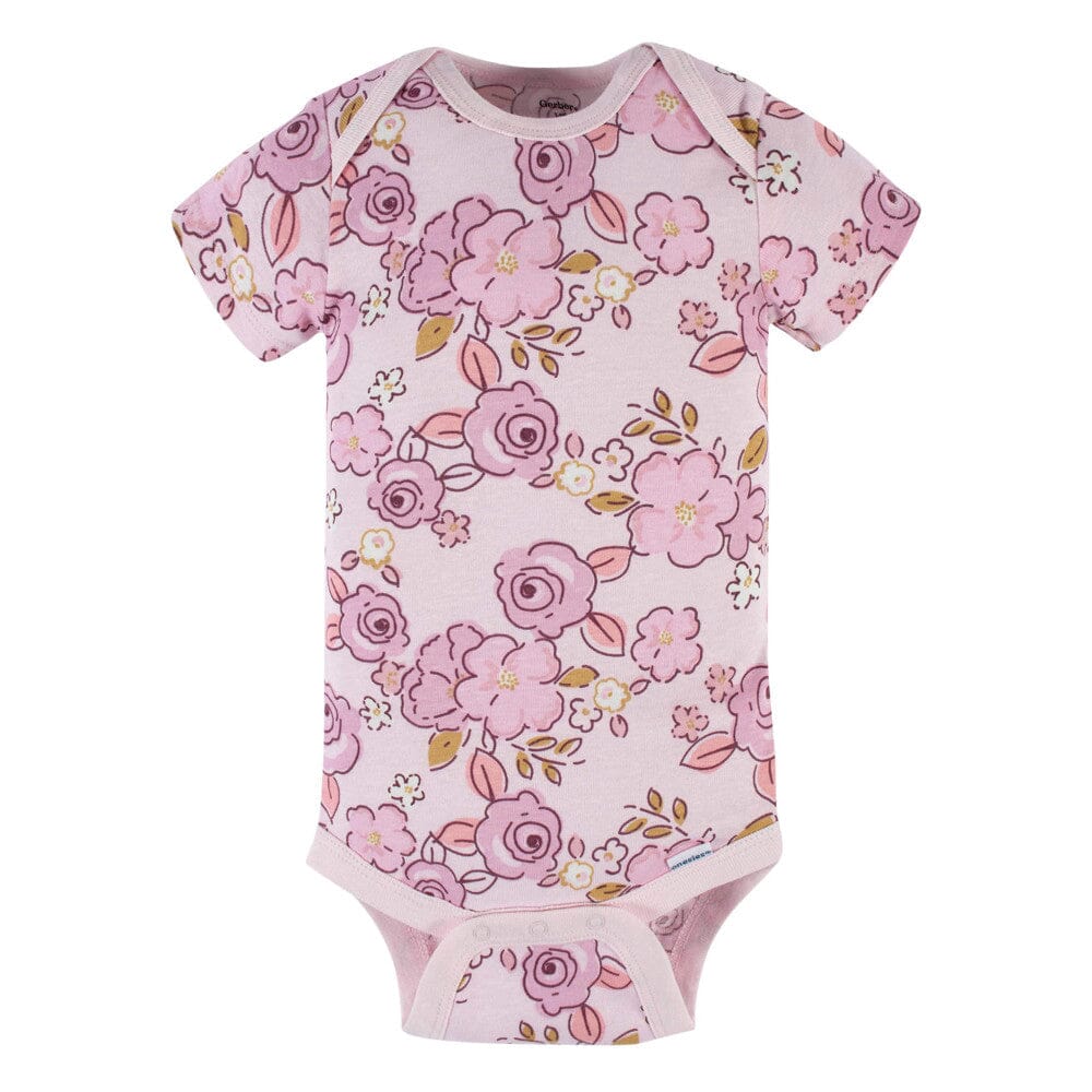 5-Pack Baby Girls Princess Short Sleeve Onesies Bodysuits