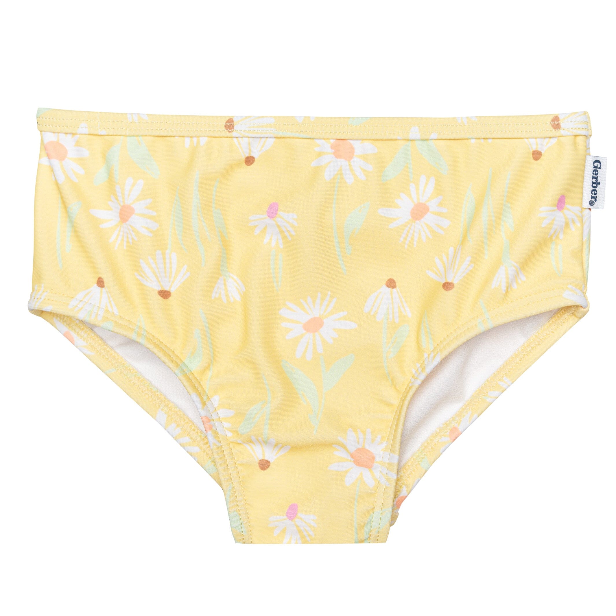 2-Piece Toddler Girls UPF 50+ Daisies Swimsuit Set