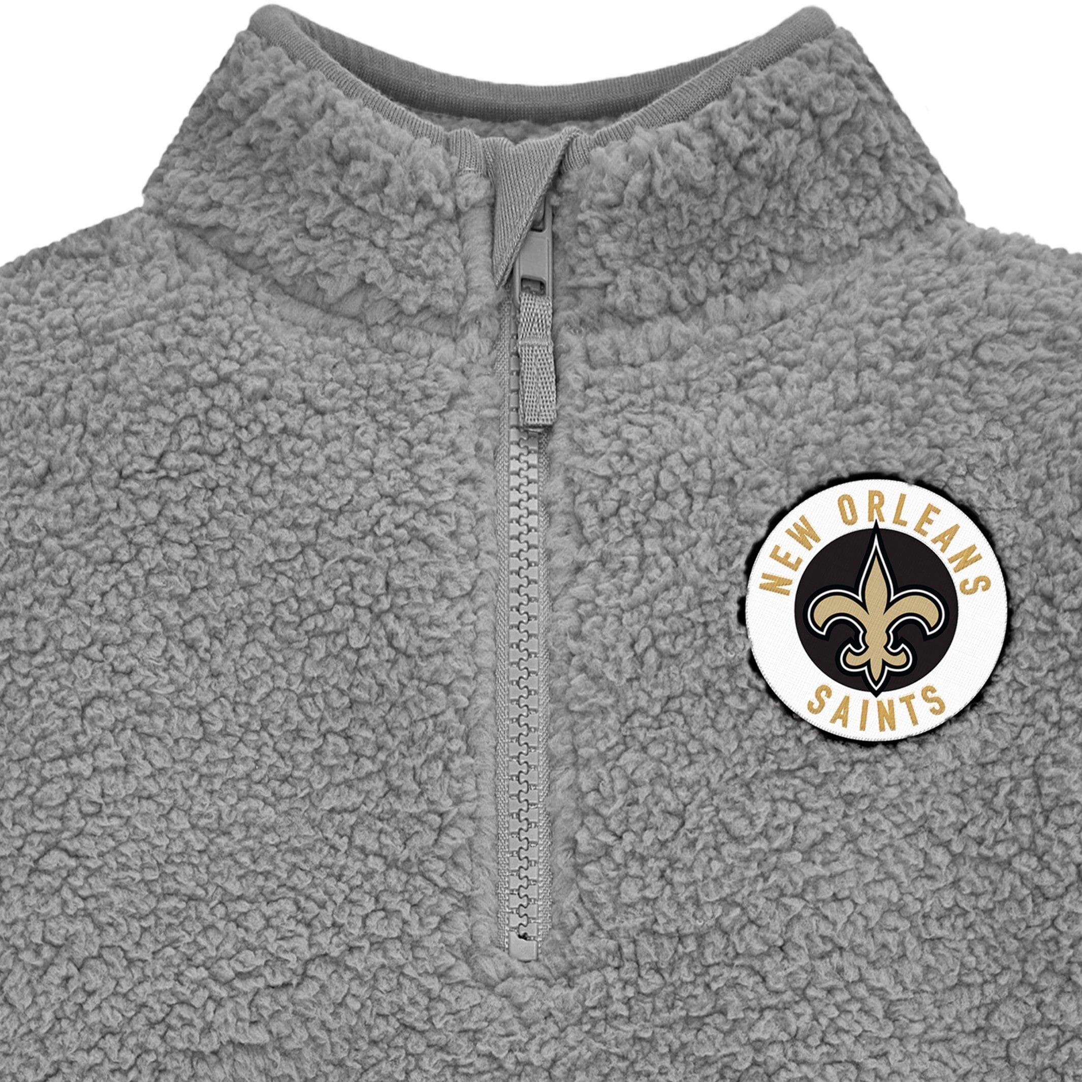 Infant & Toddler New Orleans Saints 1/4 Zip Sherpa Top