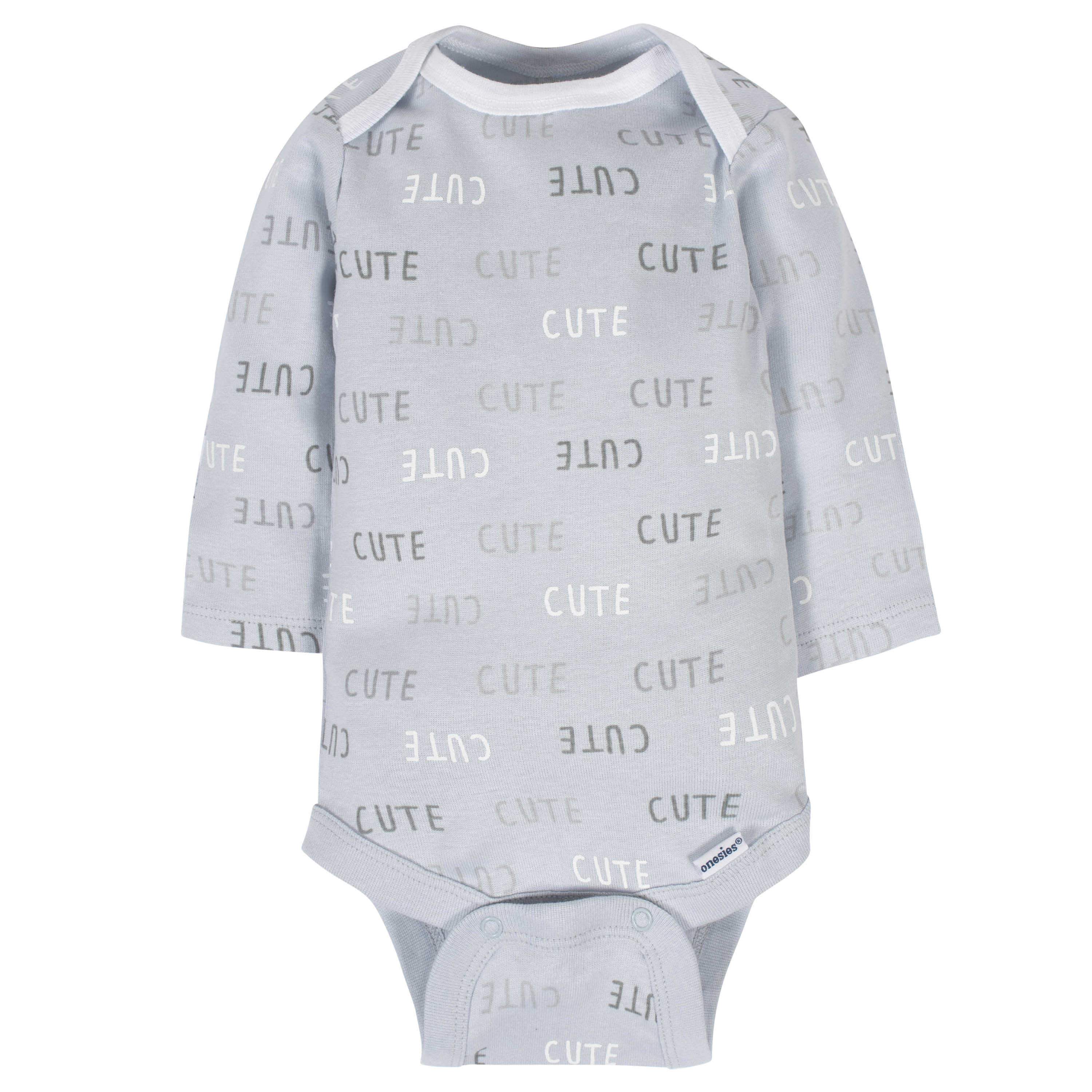 6-Pack Baby Neutral Sheep Long Sleeve Onesies Bodysuits