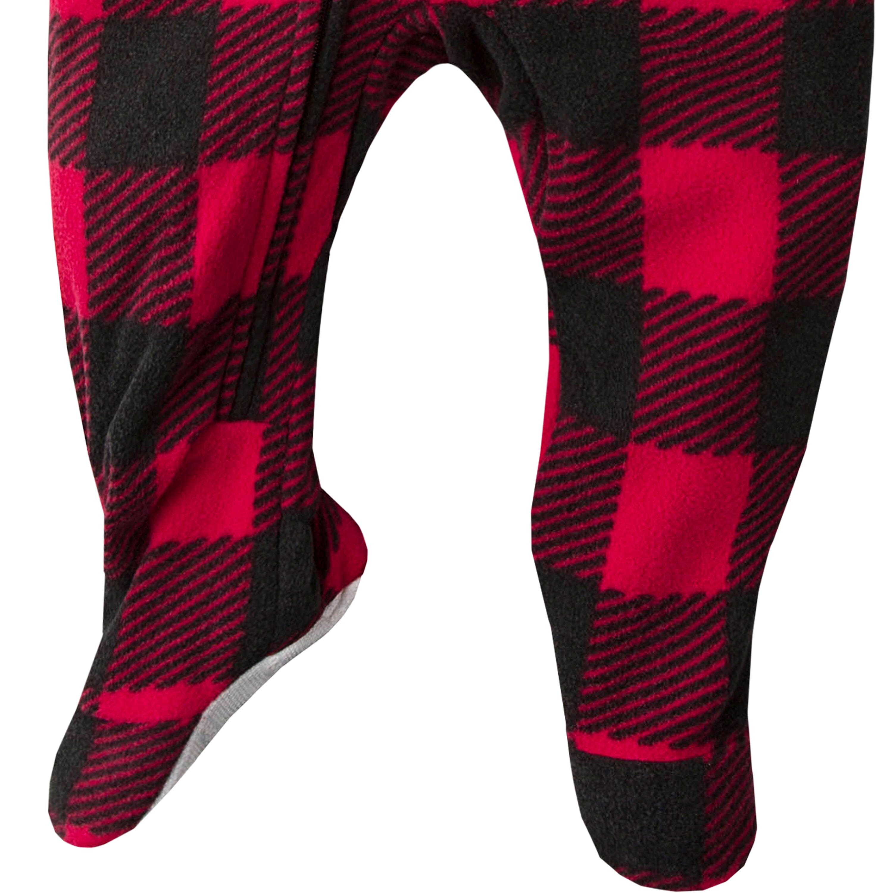 Baby & Toddler Neutral Buffalo Plaid Fleece Pajamas