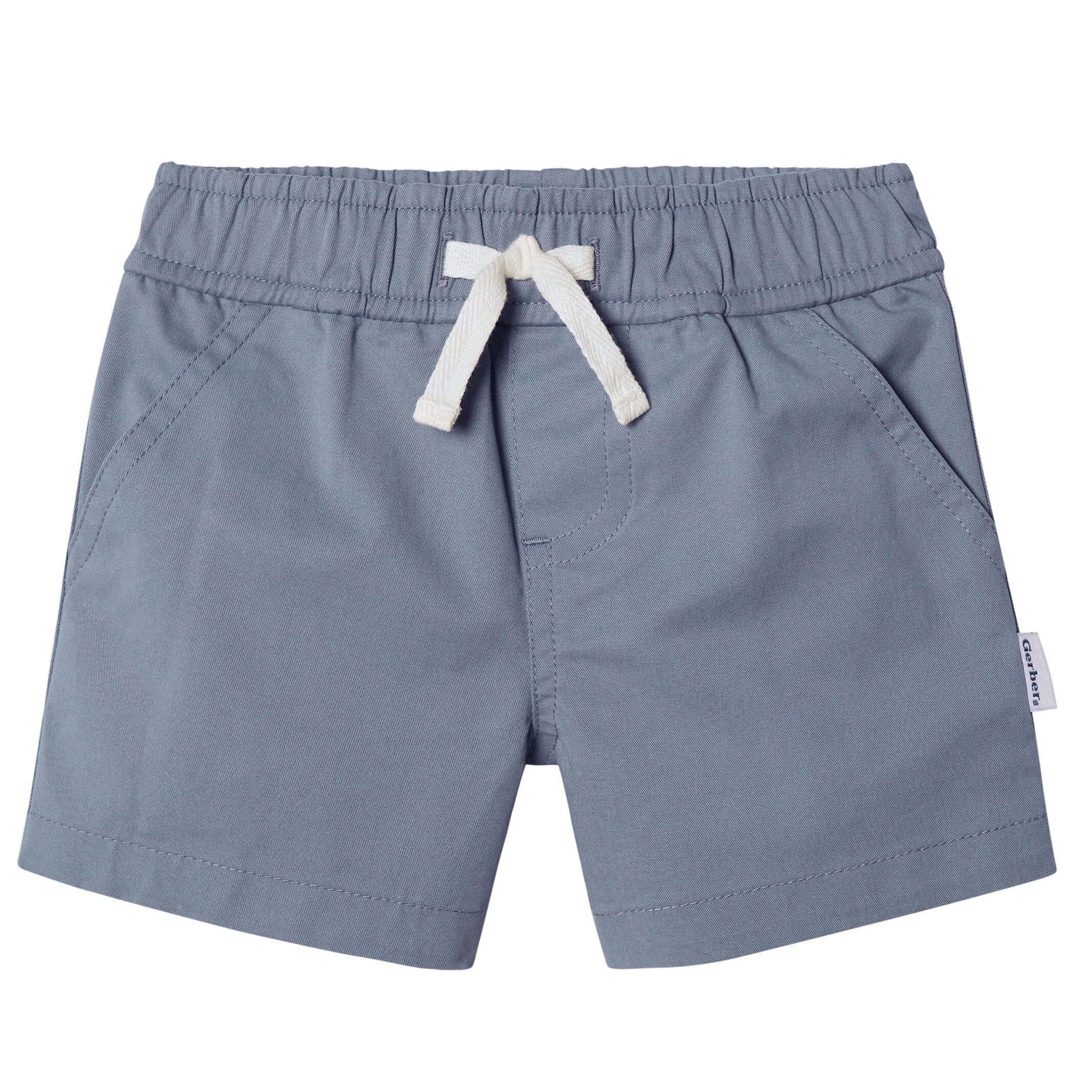 2-Pack Baby & Toddler Boys Grey and Blue Twill Shorts