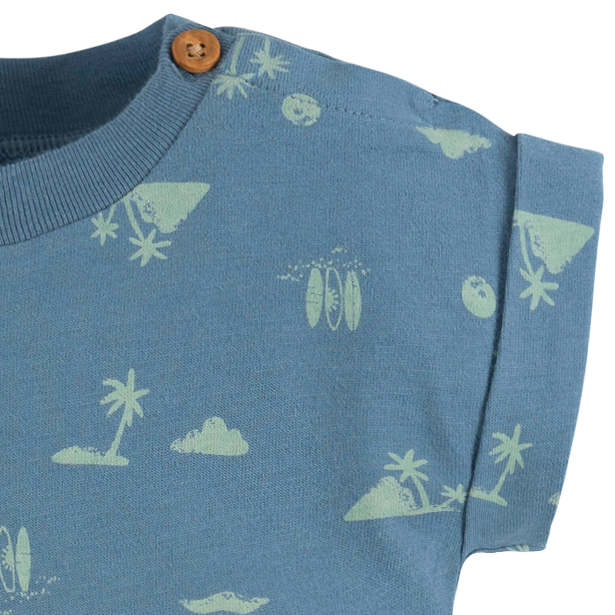 2-Pack Baby Boys Surfing Rompers