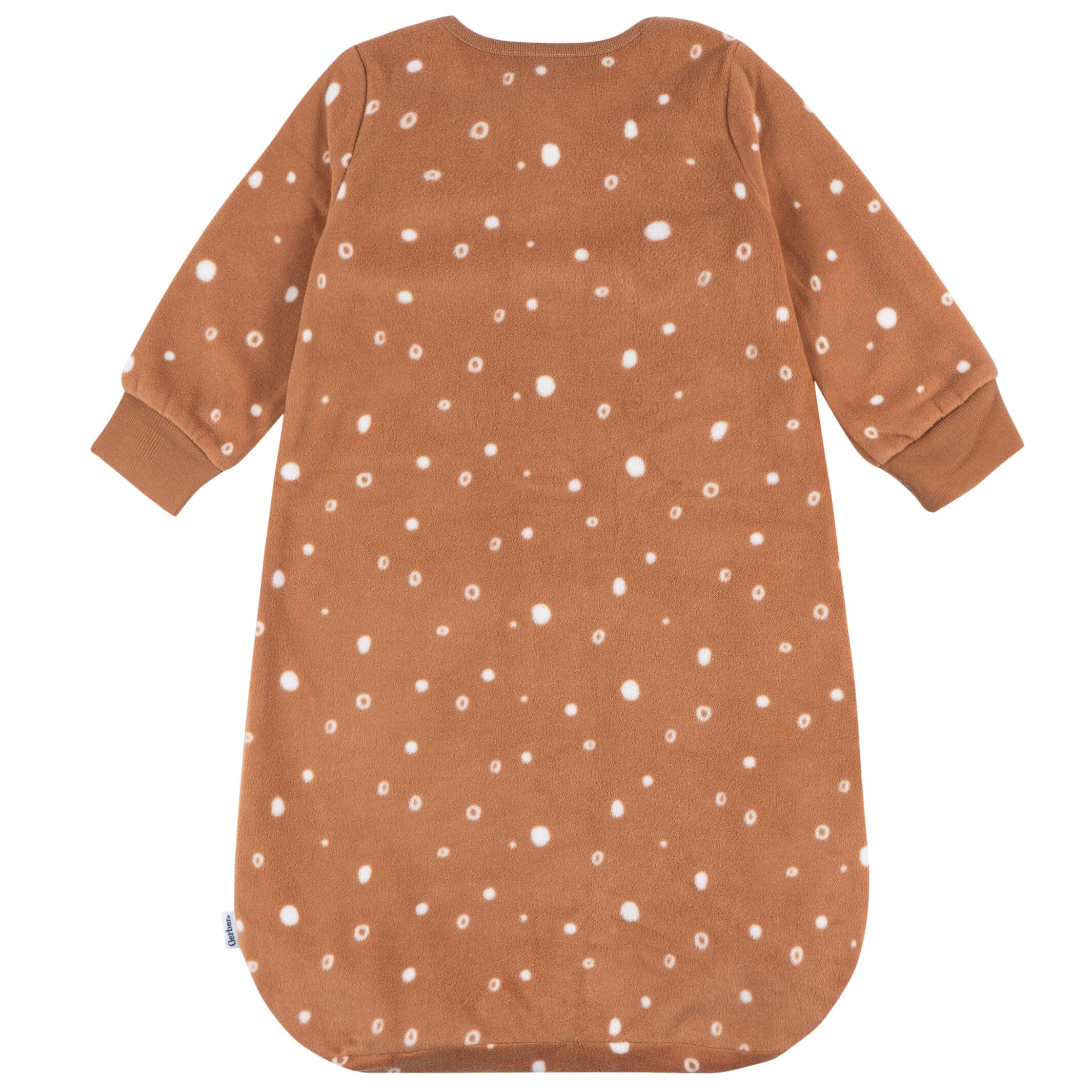 Baby Neutral Brown Dots Wearable Blanket