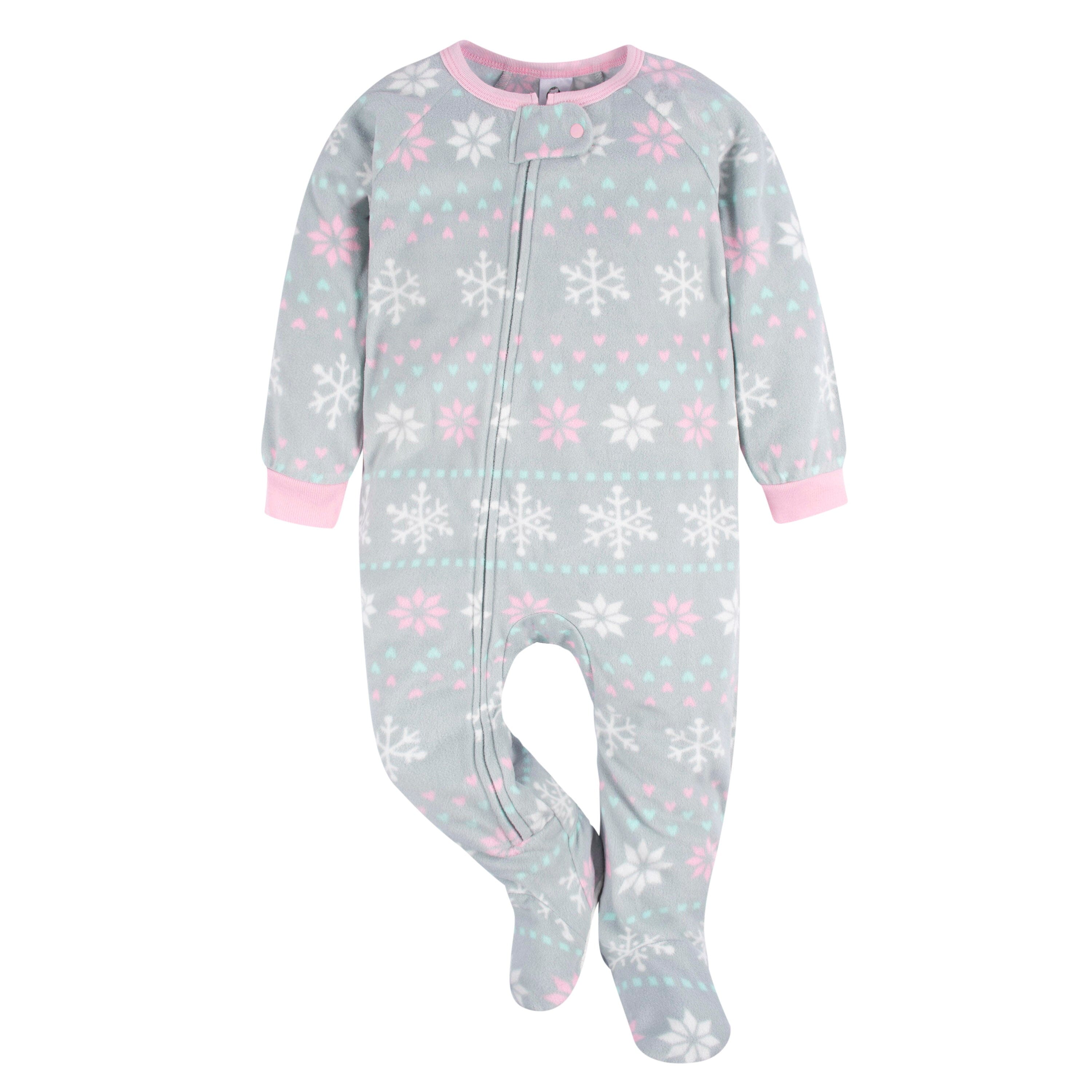 Baby & Toddler Girls Fair Isle Fleece Pajamas