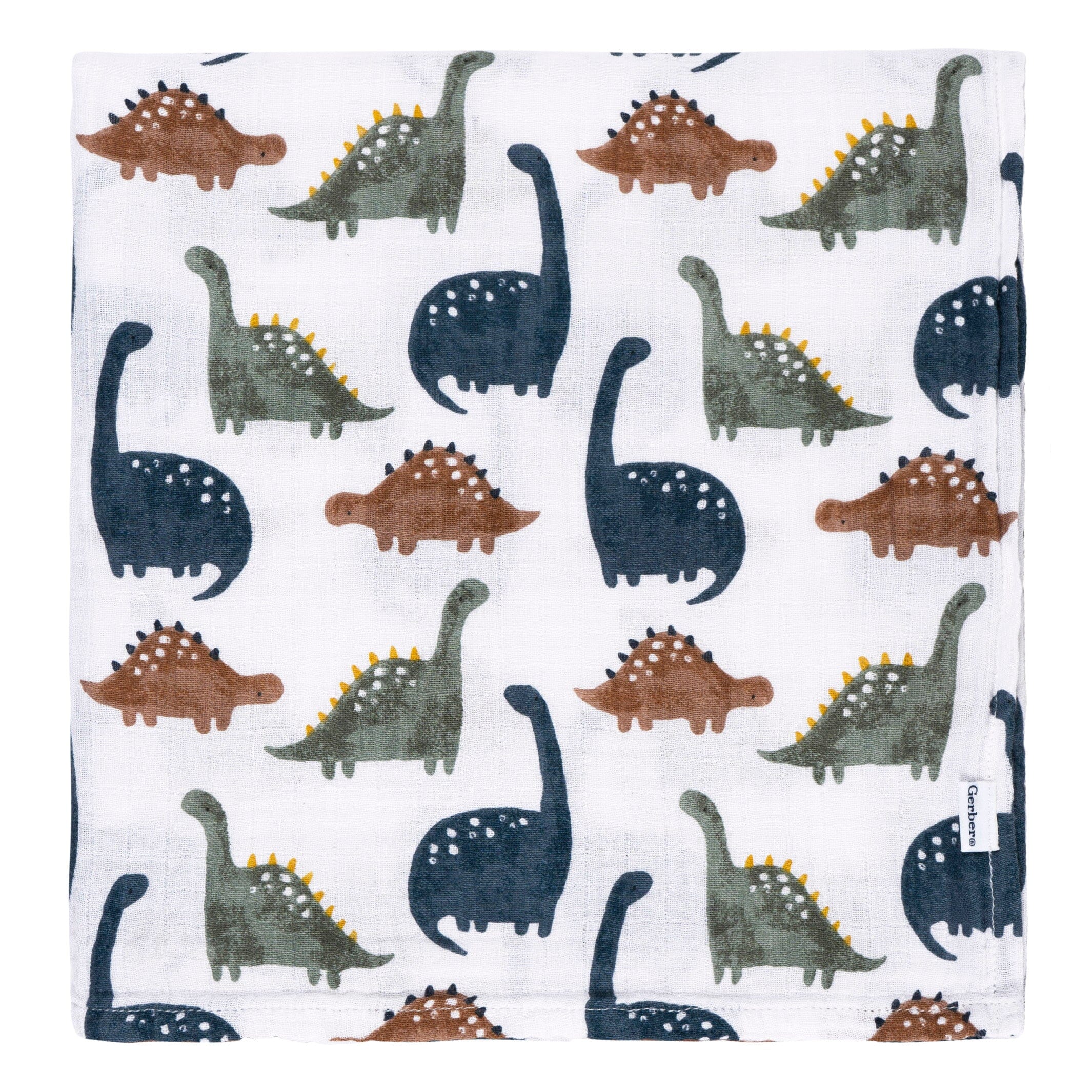 2-Pack Baby Boys Dino Time Muslin Blankets