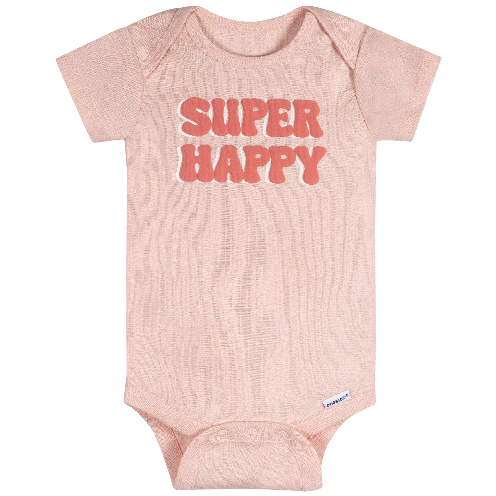 8-Pack Baby Girls Super Happy Short Sleeve Onesies Bodysuits