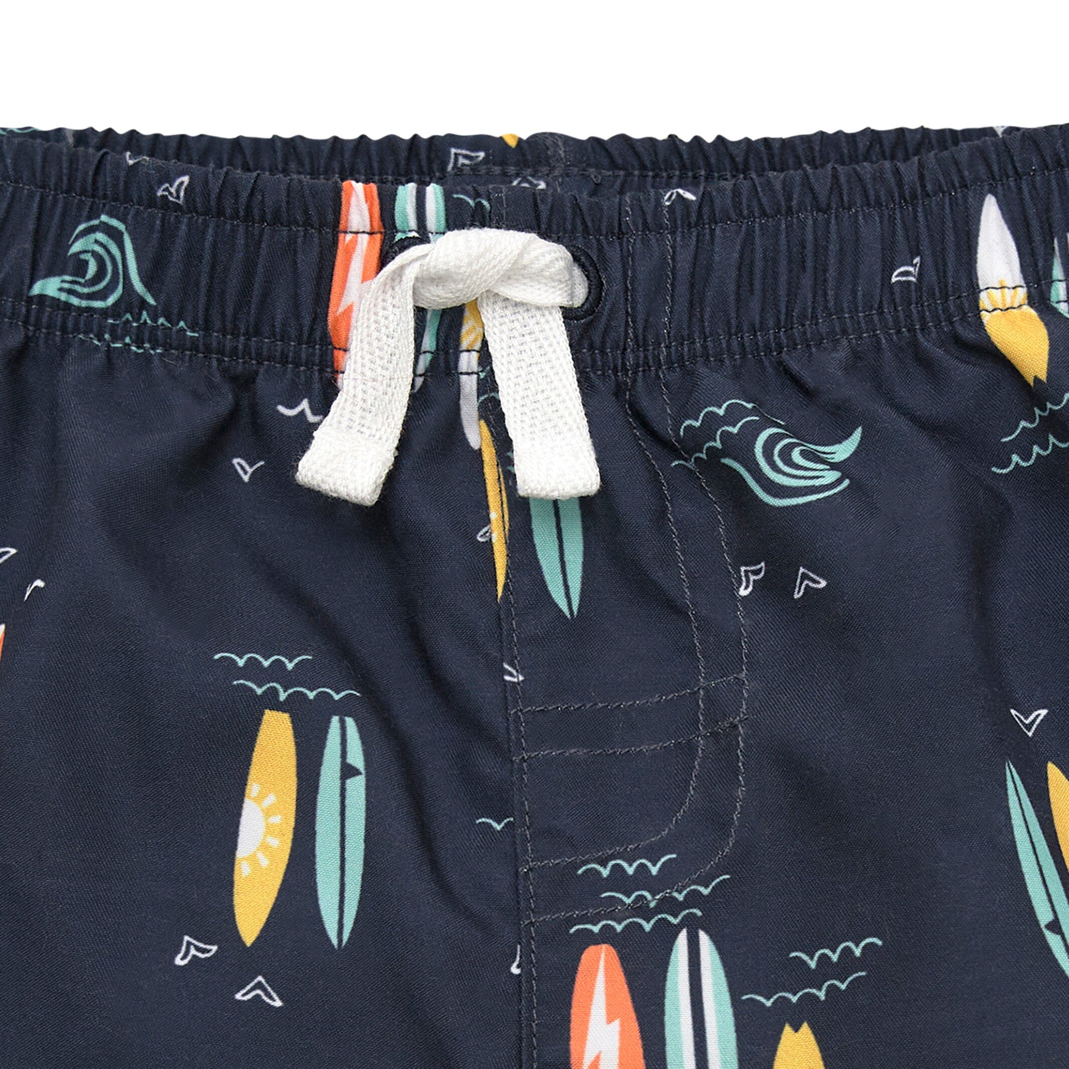 2-Pack Baby & Toddler Boys UPF 50+ Surfboard Swim Trunks