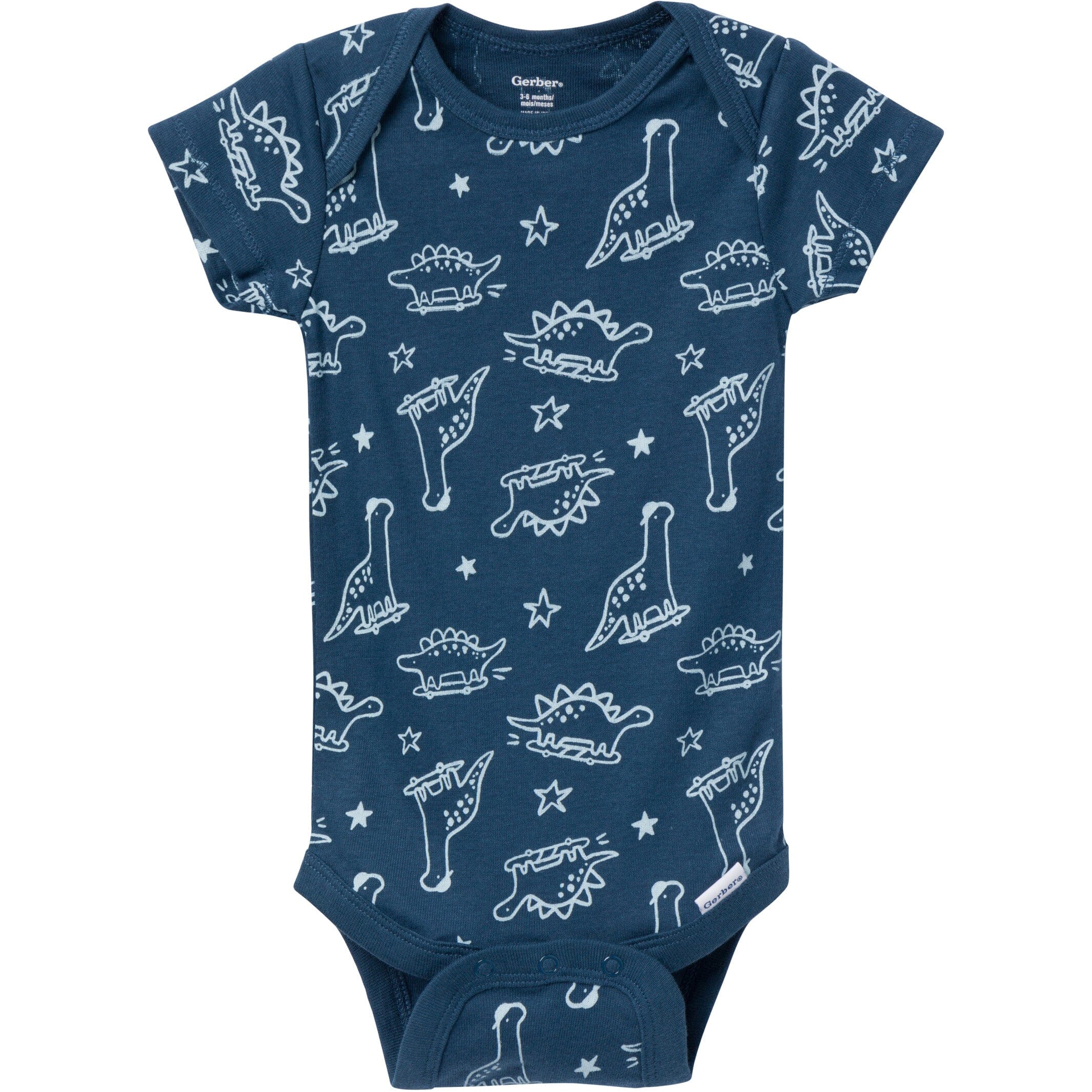 3-Pack Baby Boys Dino Dude Onesies Bodysuits