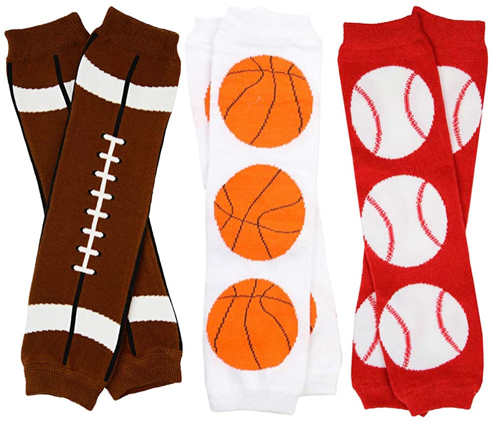 Super Sporty Little Fan Leg Warmers - 3 Pack